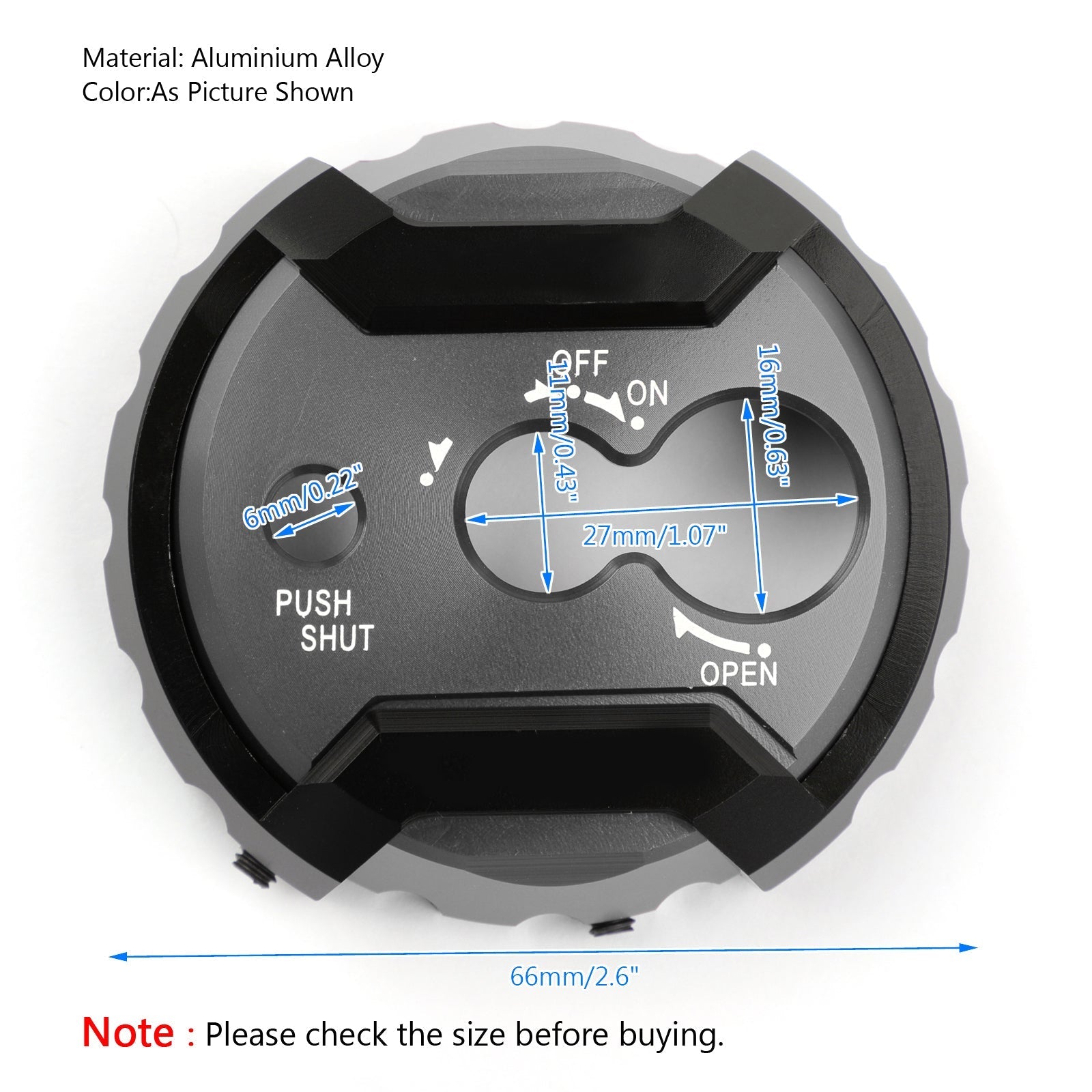 Compatibile con Yamaha Nmax 155 16-17 Switching Interruttore al tasto di accensione della moto generica