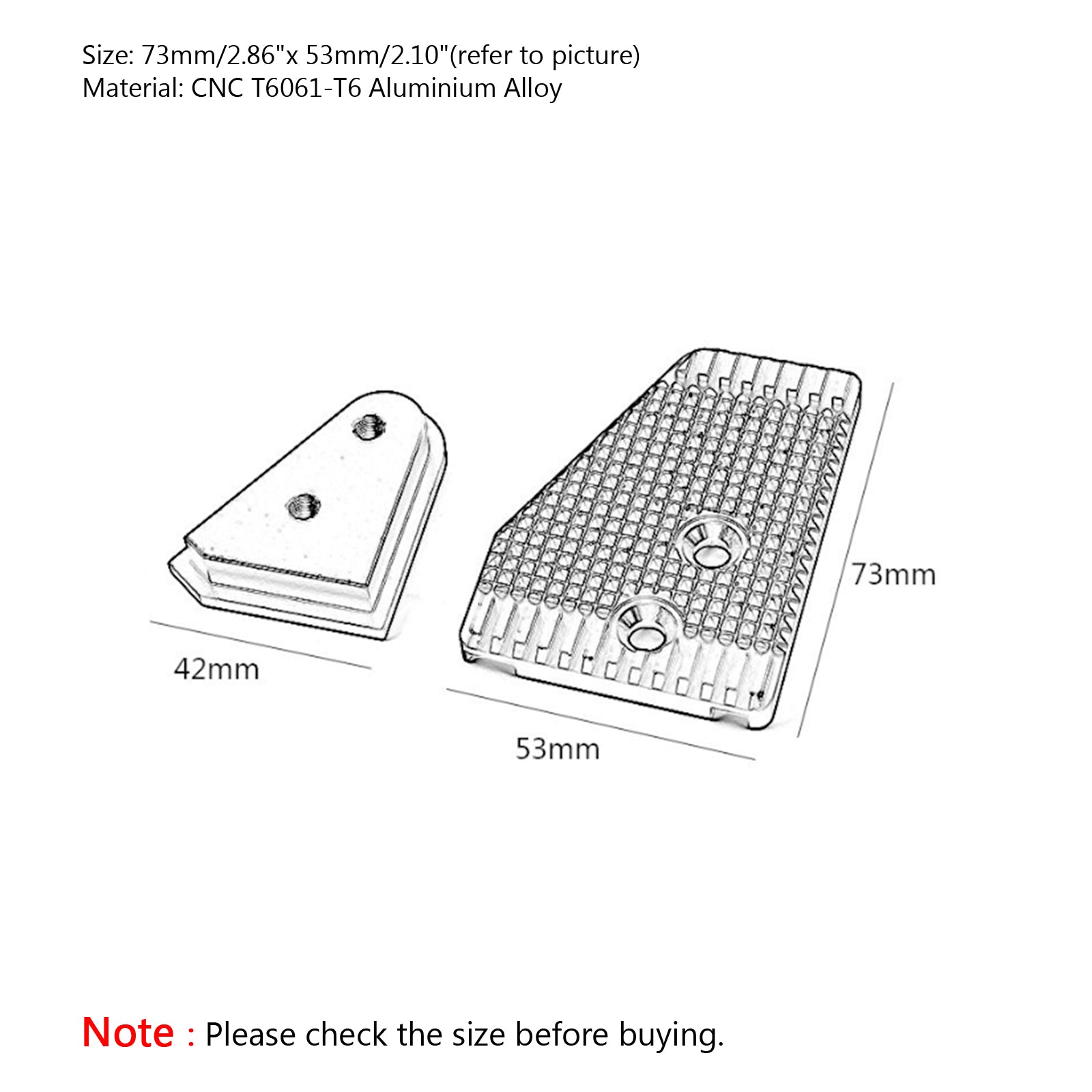 Extension de pédale de levier de frein Agrandir Pad pour BMW R1200GS Adventure/LC 2013-2018 générique