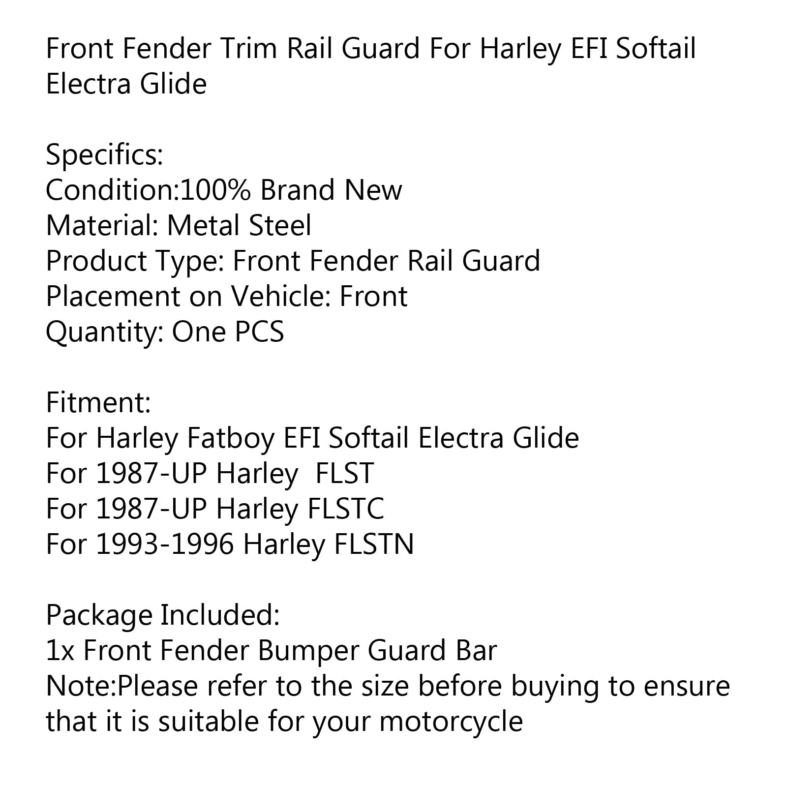 Barra di protezione paraurti anteriore Fatboy EFI Softail Electra Glide