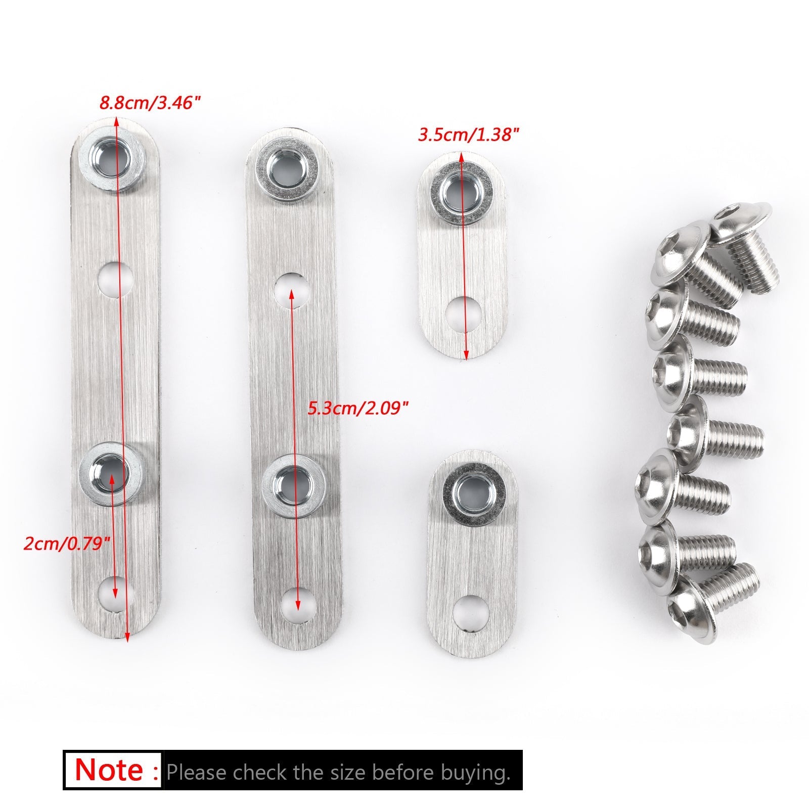 RVS voorspatbordverhogerset voor Honda CRF1000L Africa Twin 2016-2018 Generiek