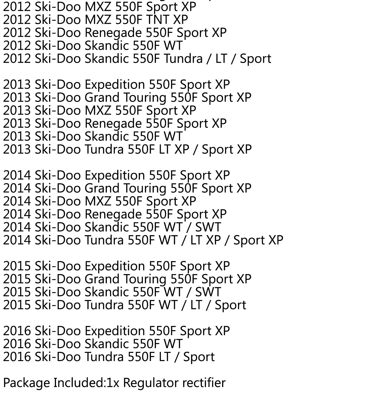 Electrosport Industries Régulateur/redresseur pour Honda TRX700XX TRX700 2008-2009 générique