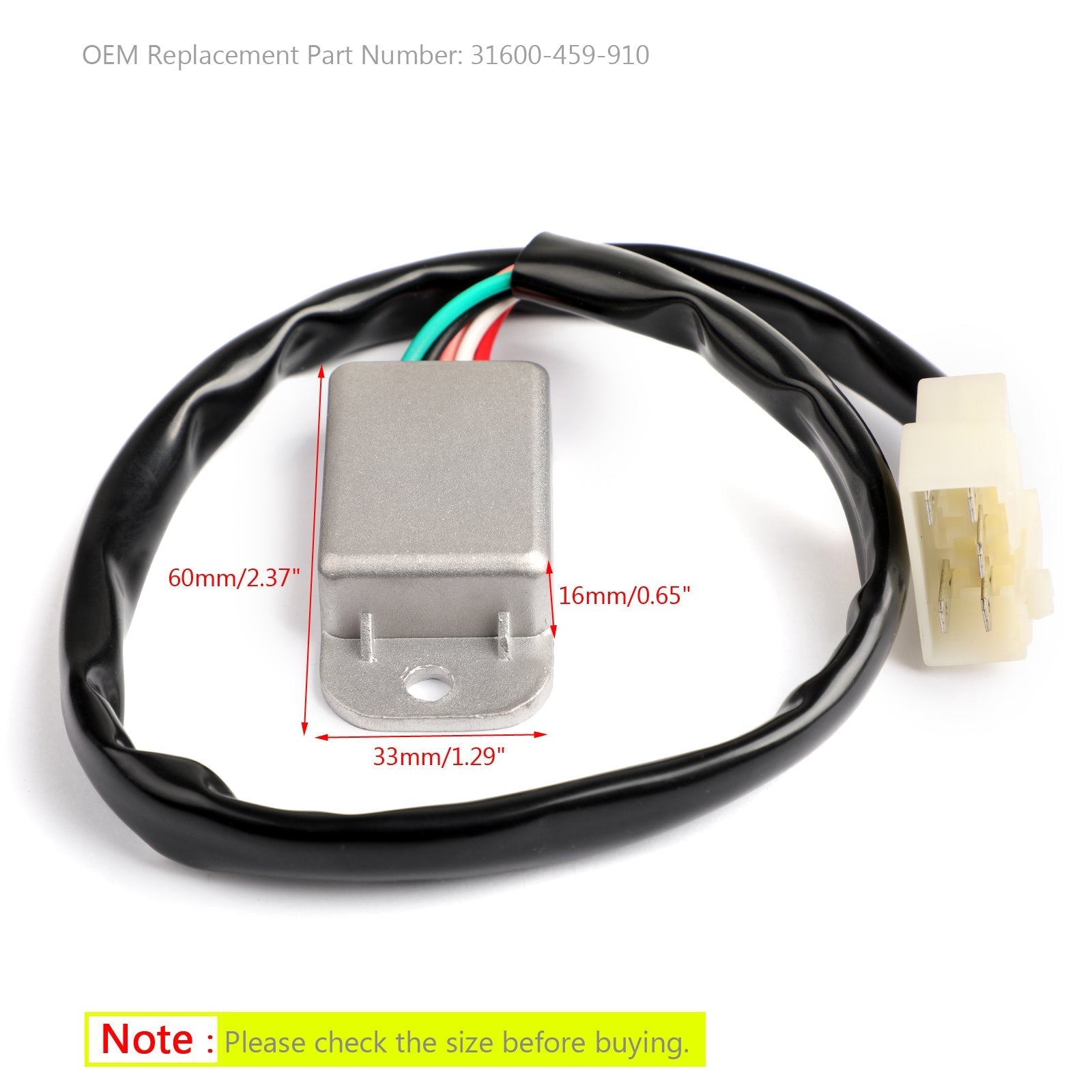 Nieuwe 6V Regulator Gelijkrichter Voor Honda CT110 Postie Bikesc 1986-03 31600-459-910 Generieke