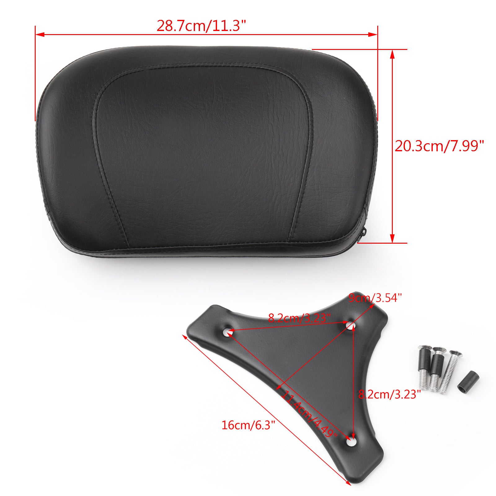 Cojín de respaldo Sissy Bar para Harley Electra Glide Road King Road Gilde 09-14 Genérico