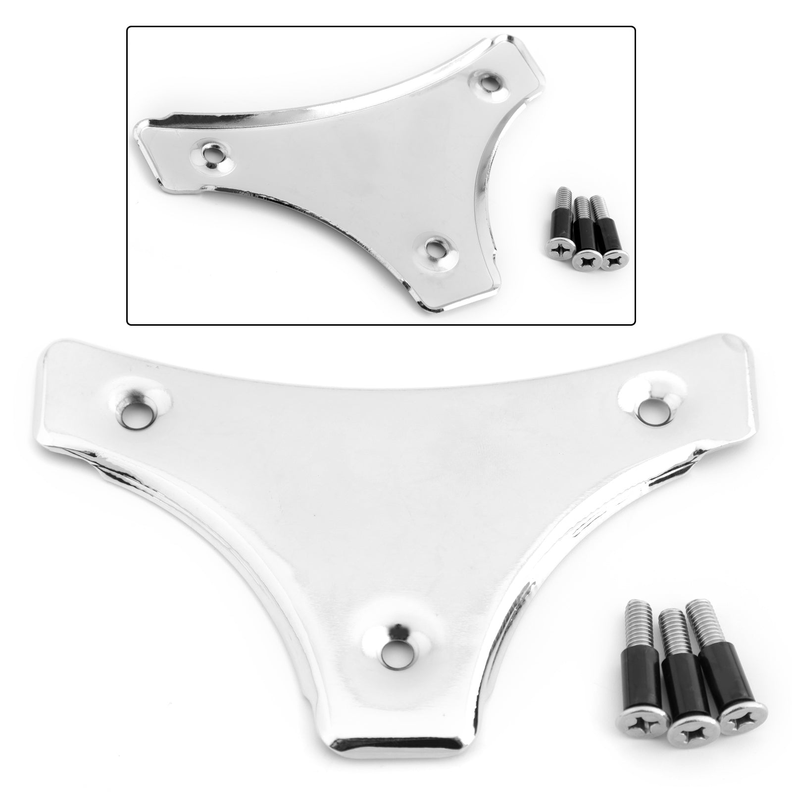 Kolmiolaista kiinnityslaattaa Sissy Bar -elteelle Harley Touring Street Glide Genericille