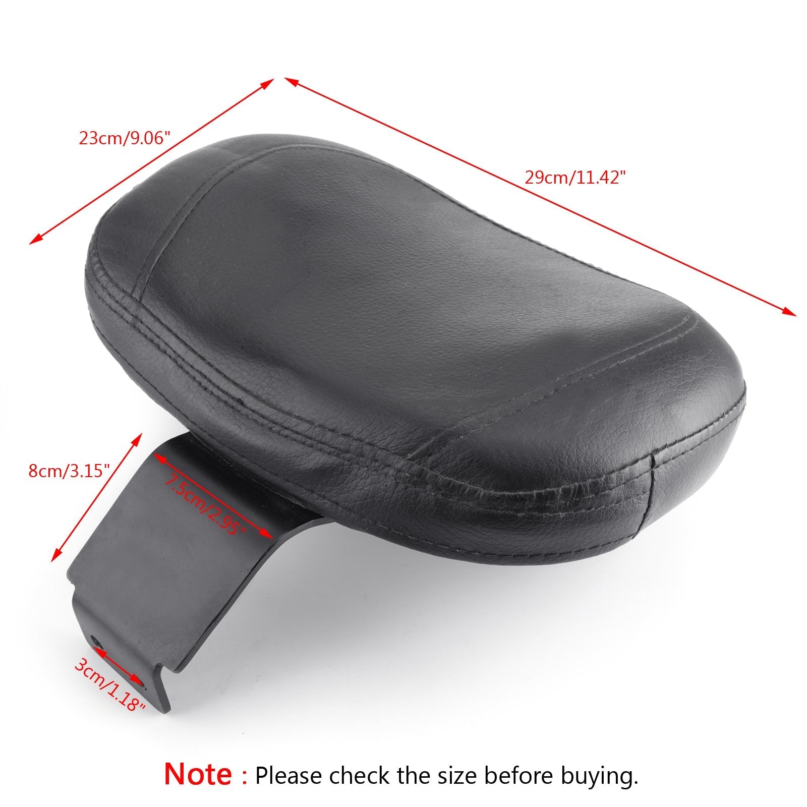 Cojín del respaldo del conductor trasero para Suzuki Volusia VL400 VL800 Boulevard C50 genérico