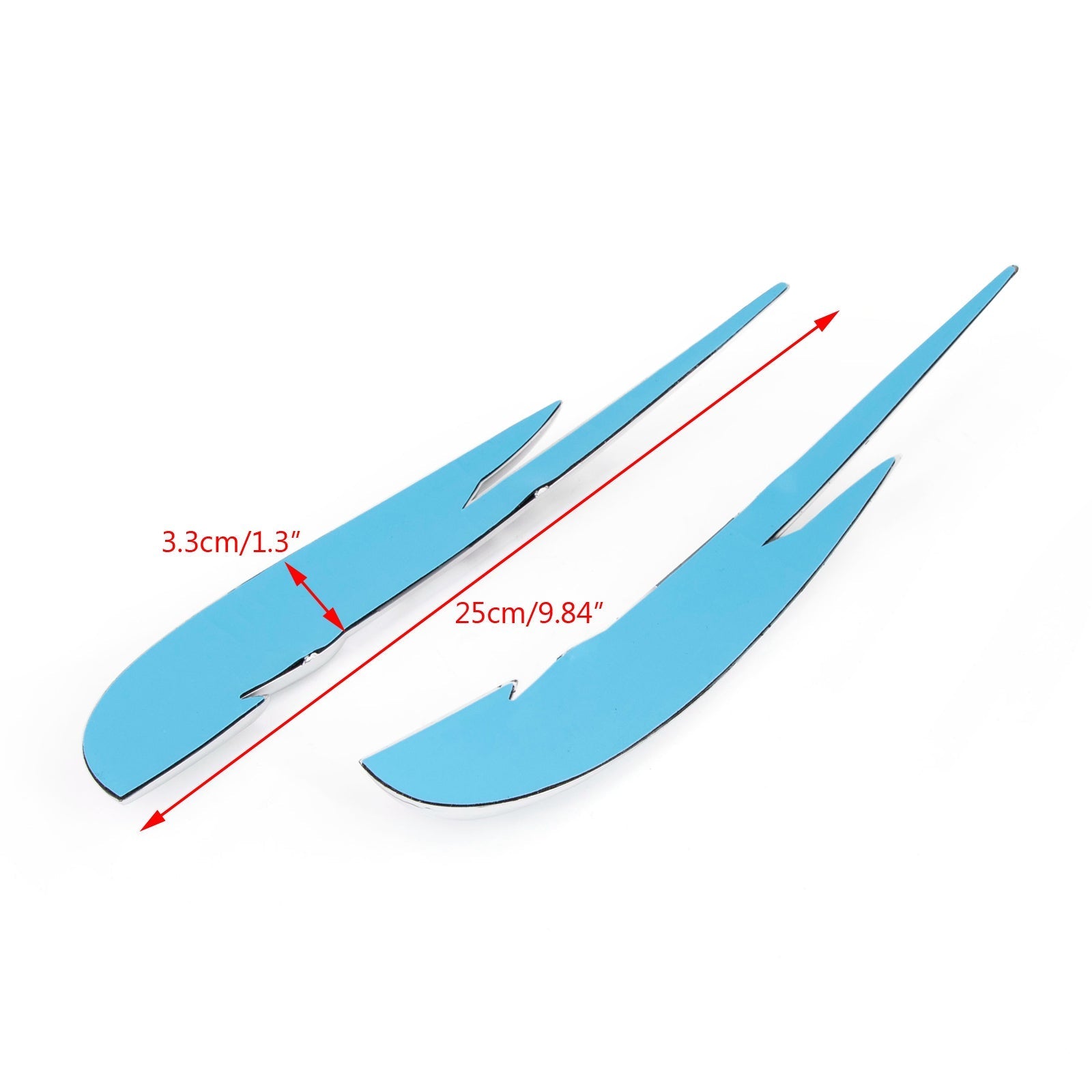 Adesivo distintivo emblema serbatoio gas cromato per Honda VTX1300 1300T 1300S 1300C 1300Retro generico
