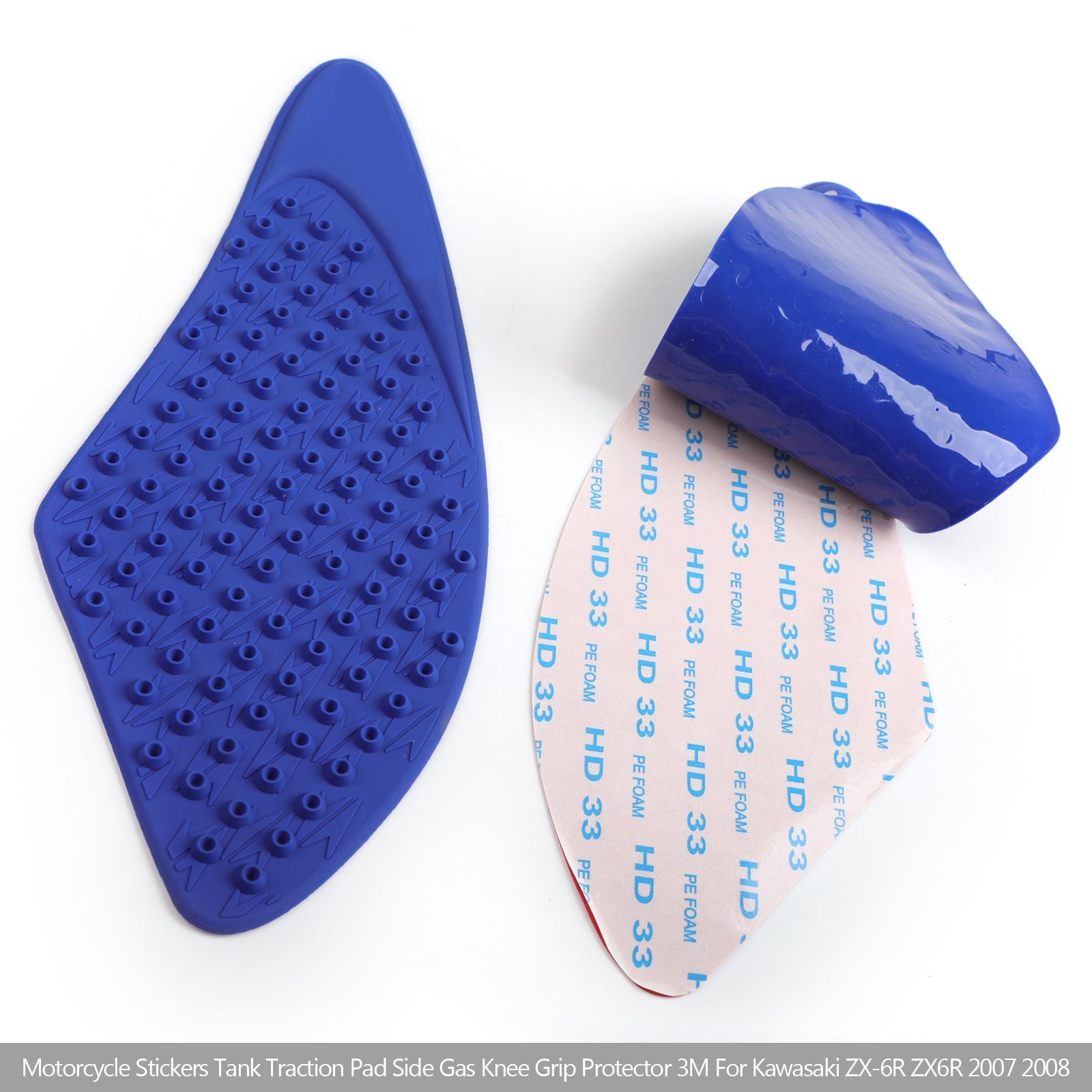 Poignées de genou à gaz pour réservoir de traction pour Kawasaki ZX6R ZX-6R 2007-2008 générique