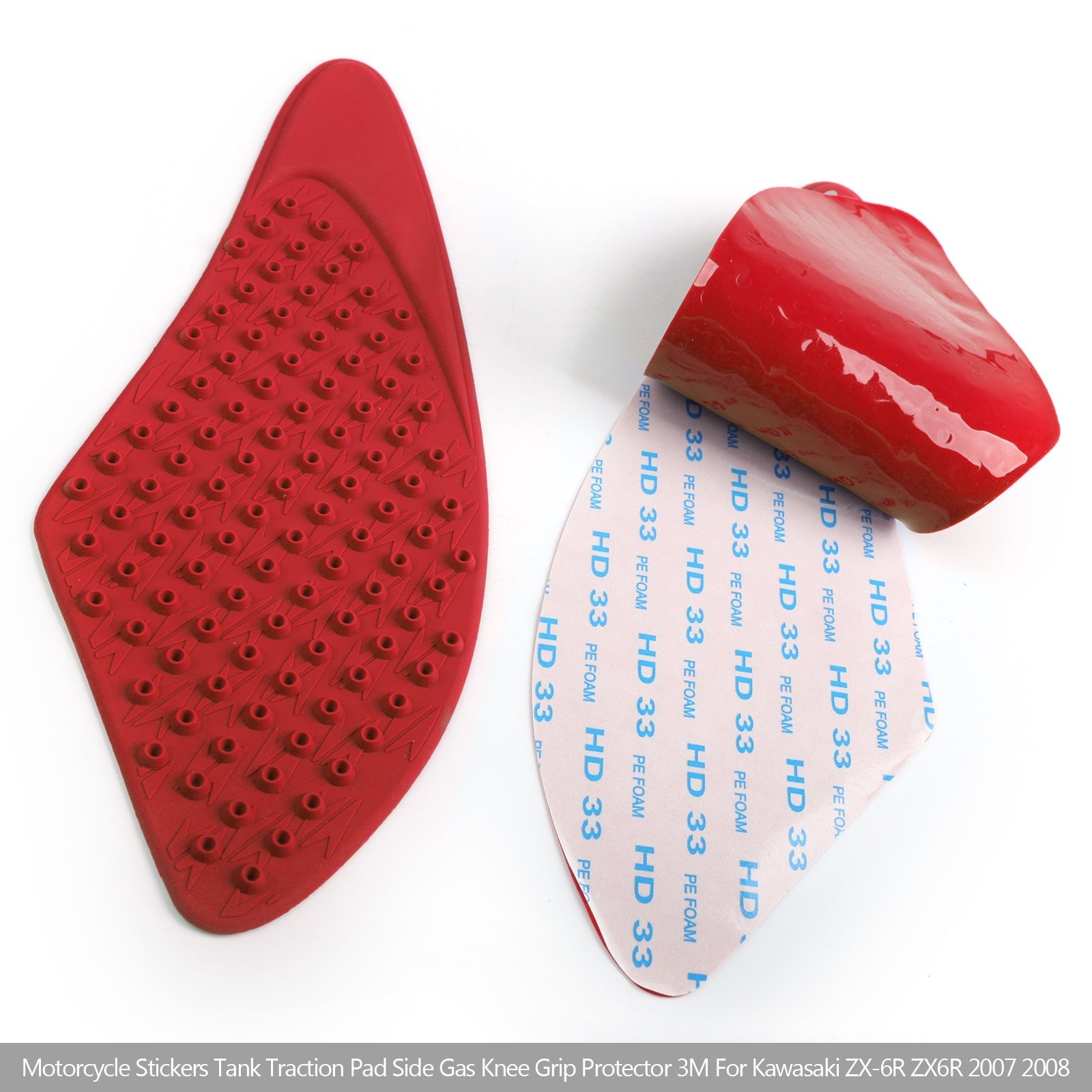 Poignées de genou à gaz pour réservoir de traction pour Kawasaki ZX6R ZX-6R 2007-2008 générique