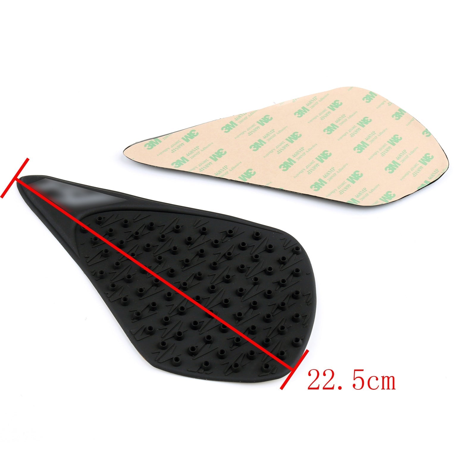 Protezione per ginocchiera laterale del serbatoio di trazione 3M per Yamaha R1 2007-2008 Nero generico