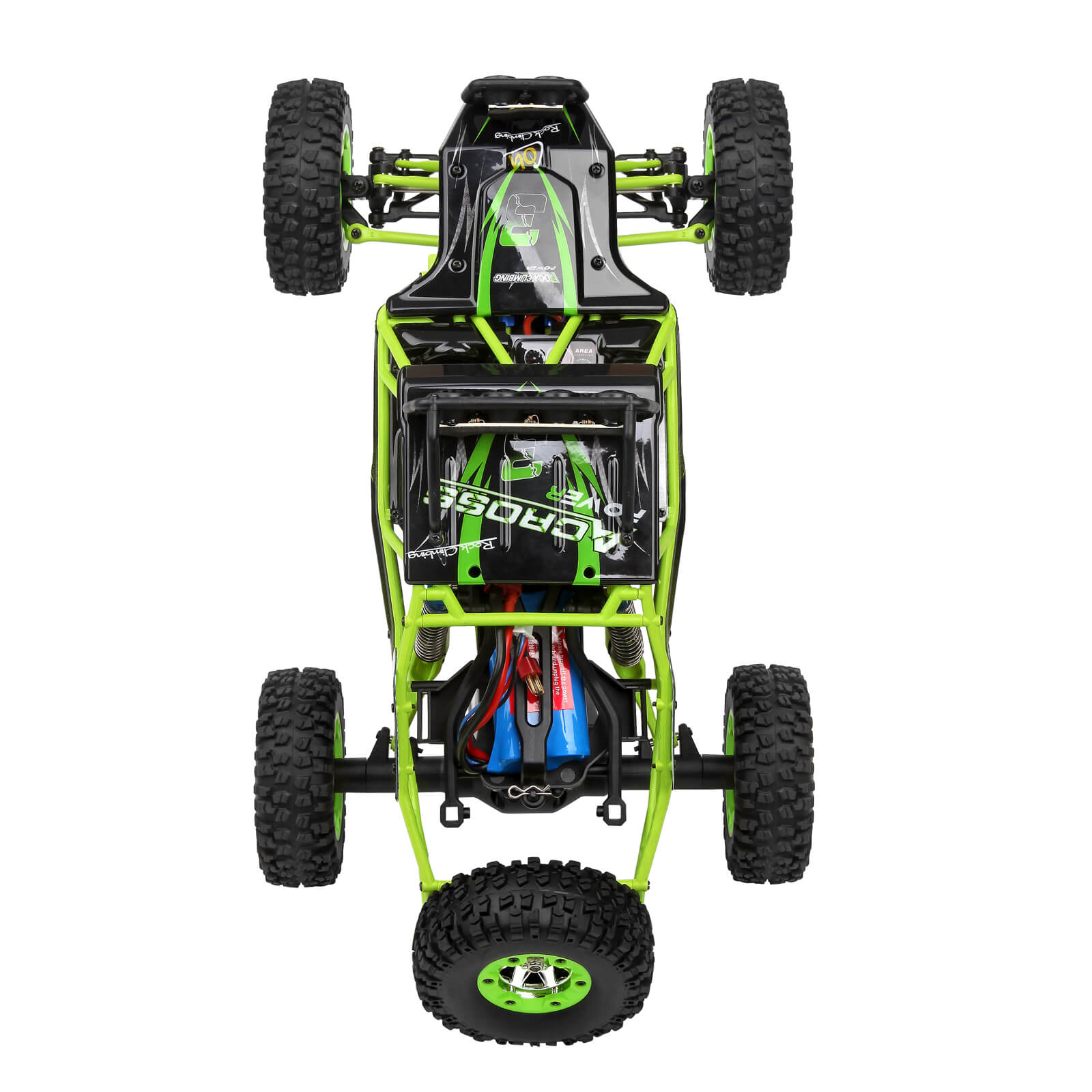 RC Car Electric Brushed Crawler RTR Auto Prezent Wltoys 12428 1/12 Skala 2.4G 4WD Zielony