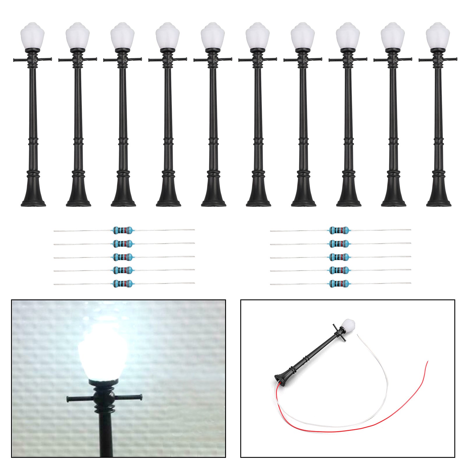 5/10 części LCX04 Model lampa filmowa Lampadaires o Skala LED