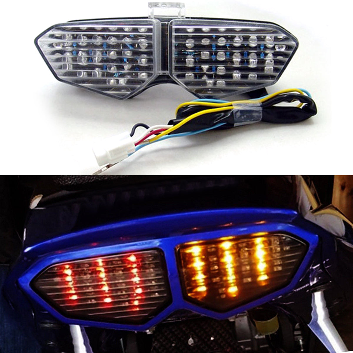 Areyourshop - Señales de giro LED integradas para Yamaha YZF R6 03-05 YZF R6S 2006-2008 genérico