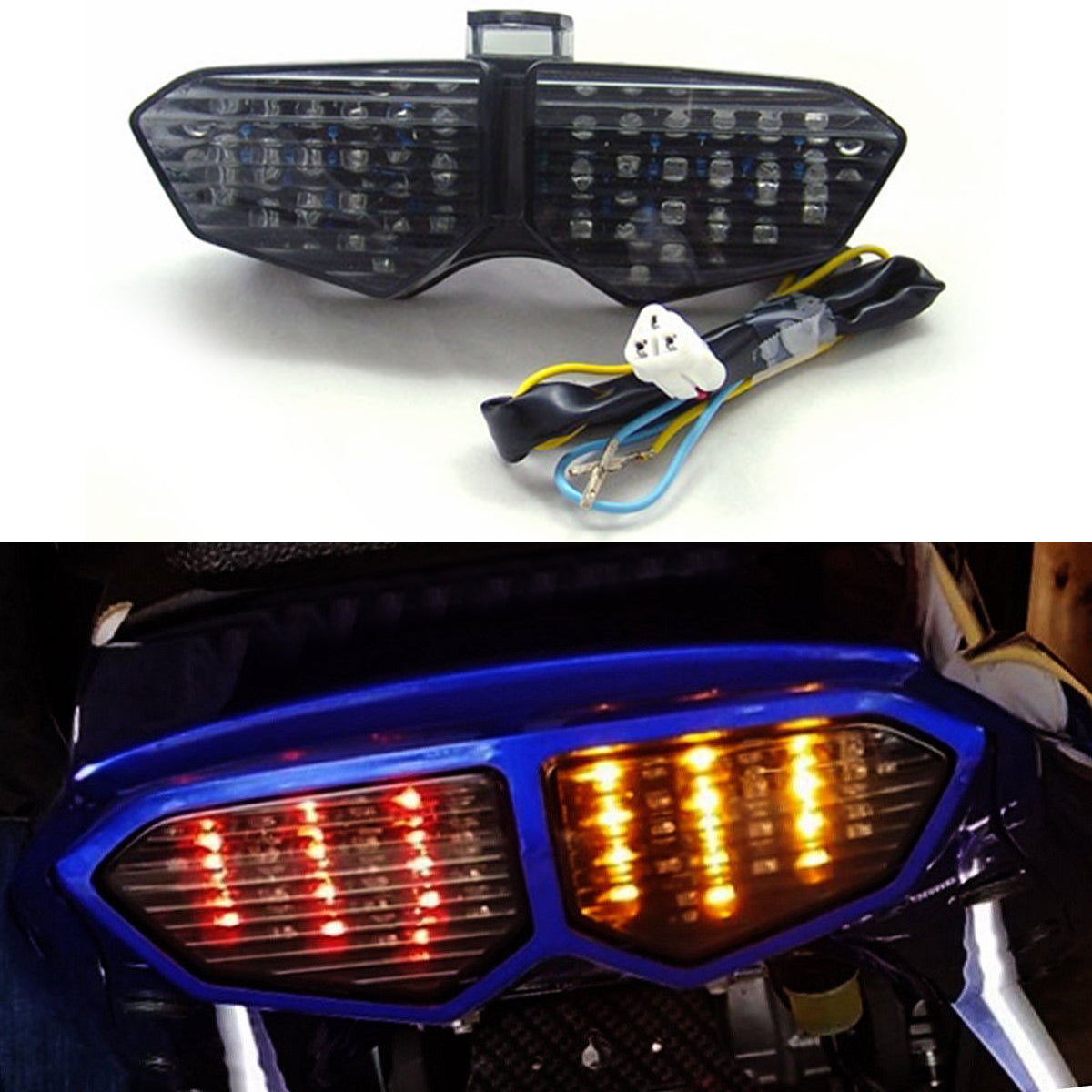 Areyourshop - Señales de giro LED integradas para Yamaha YZF R6 03-05 YZF R6S 2006-2008 genérico