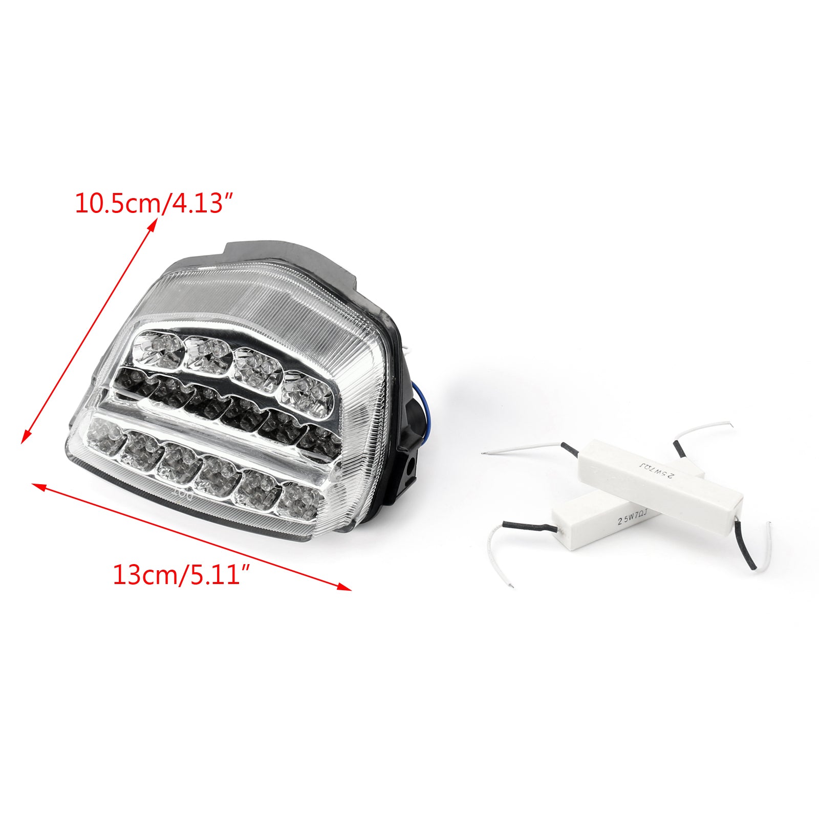 Luce posteriore LED integrata per Honda CBR1000RR (08-2012) 2 colori generici