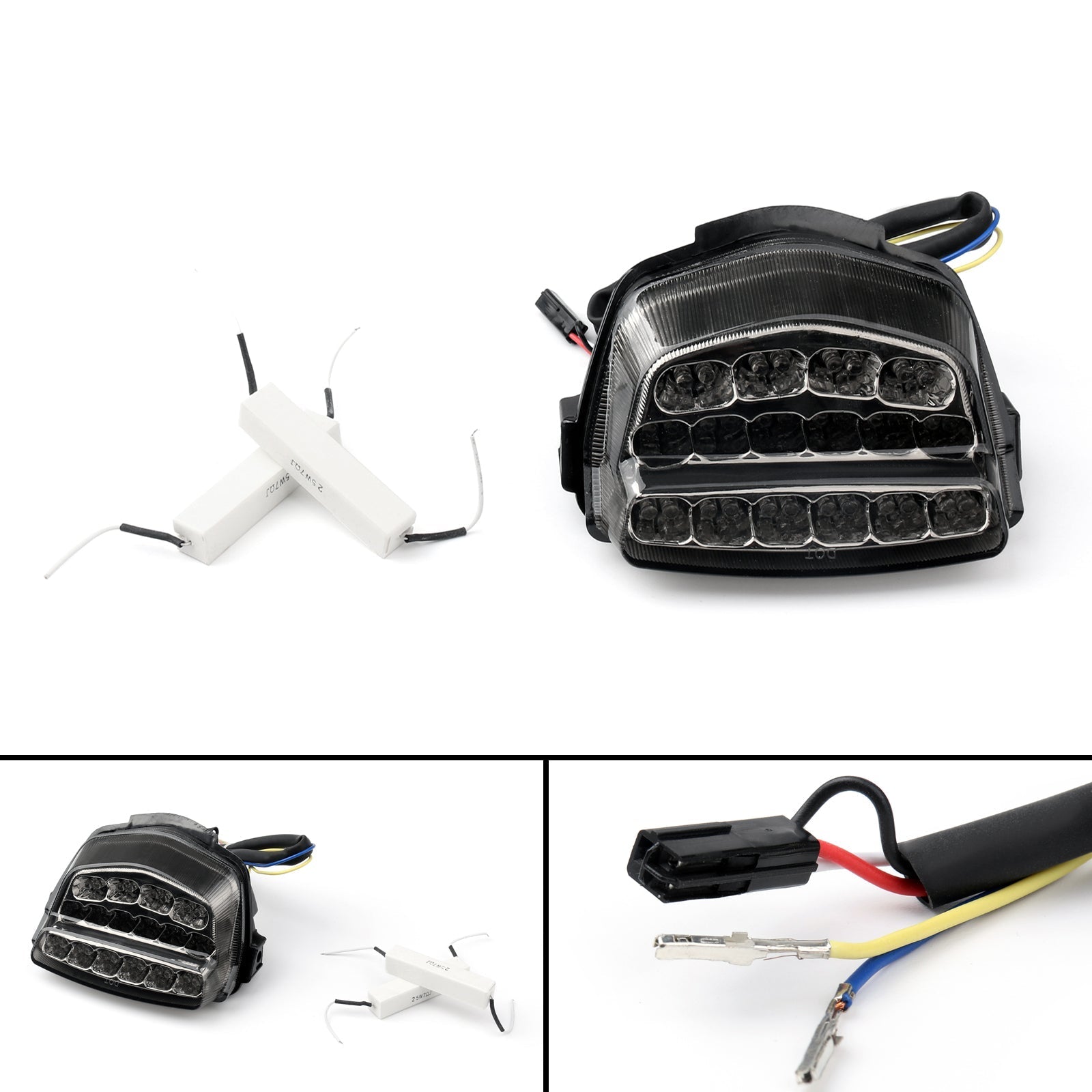 Luce posteriore LED integrata per Honda CBR1000RR (08-2012) 2 colori generici