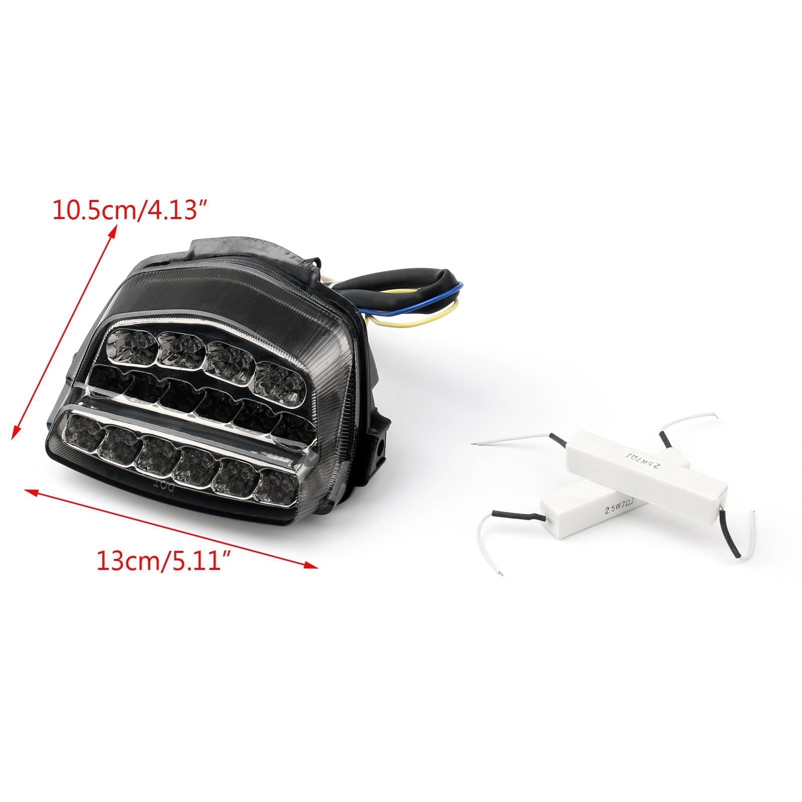 Luce posteriore LED integrata per Honda CBR1000RR (08-2012) 2 colori generici