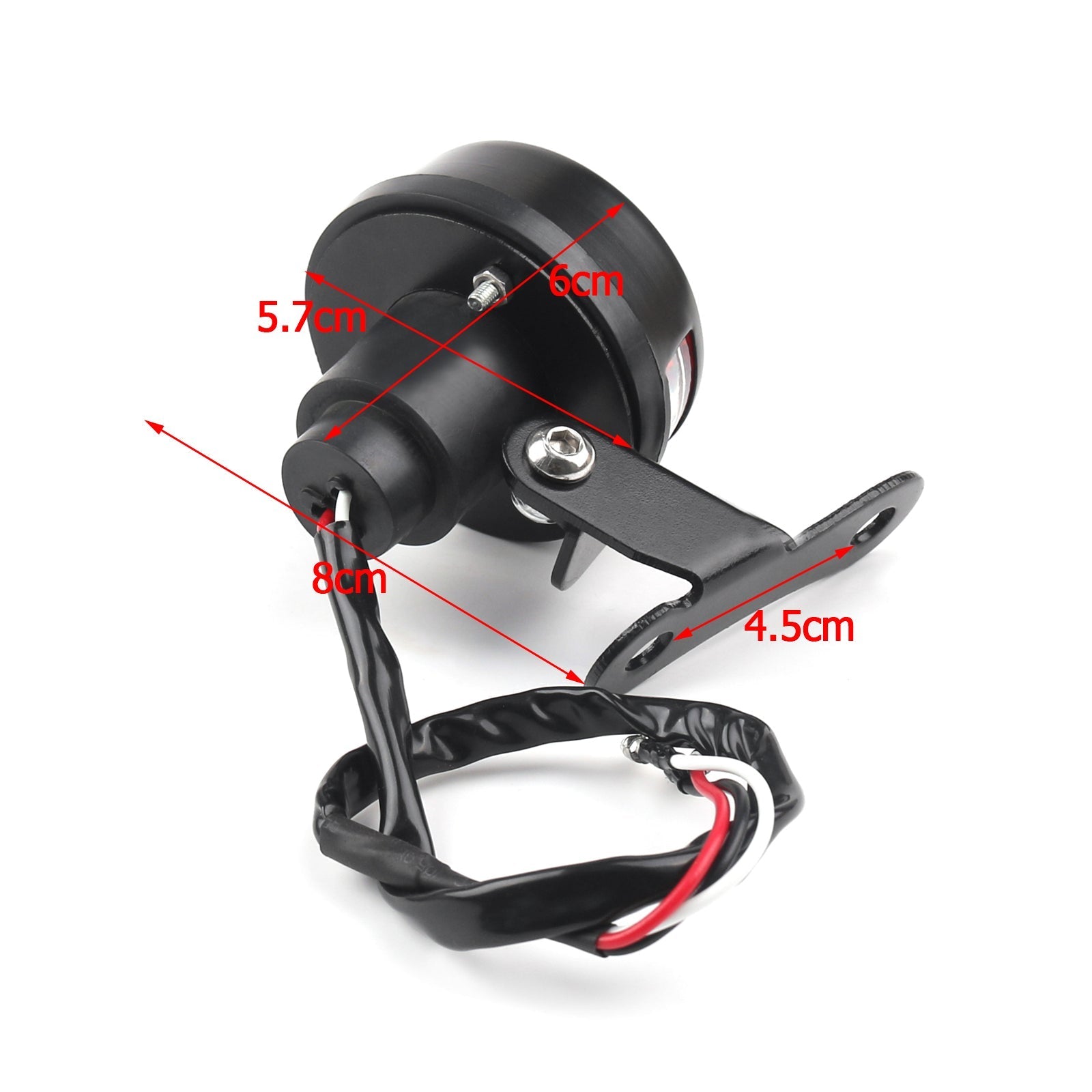 Achterste licht licht licht licht rode vlam voor Harley Cafe Racer Bobber, 2 generieke kleuren