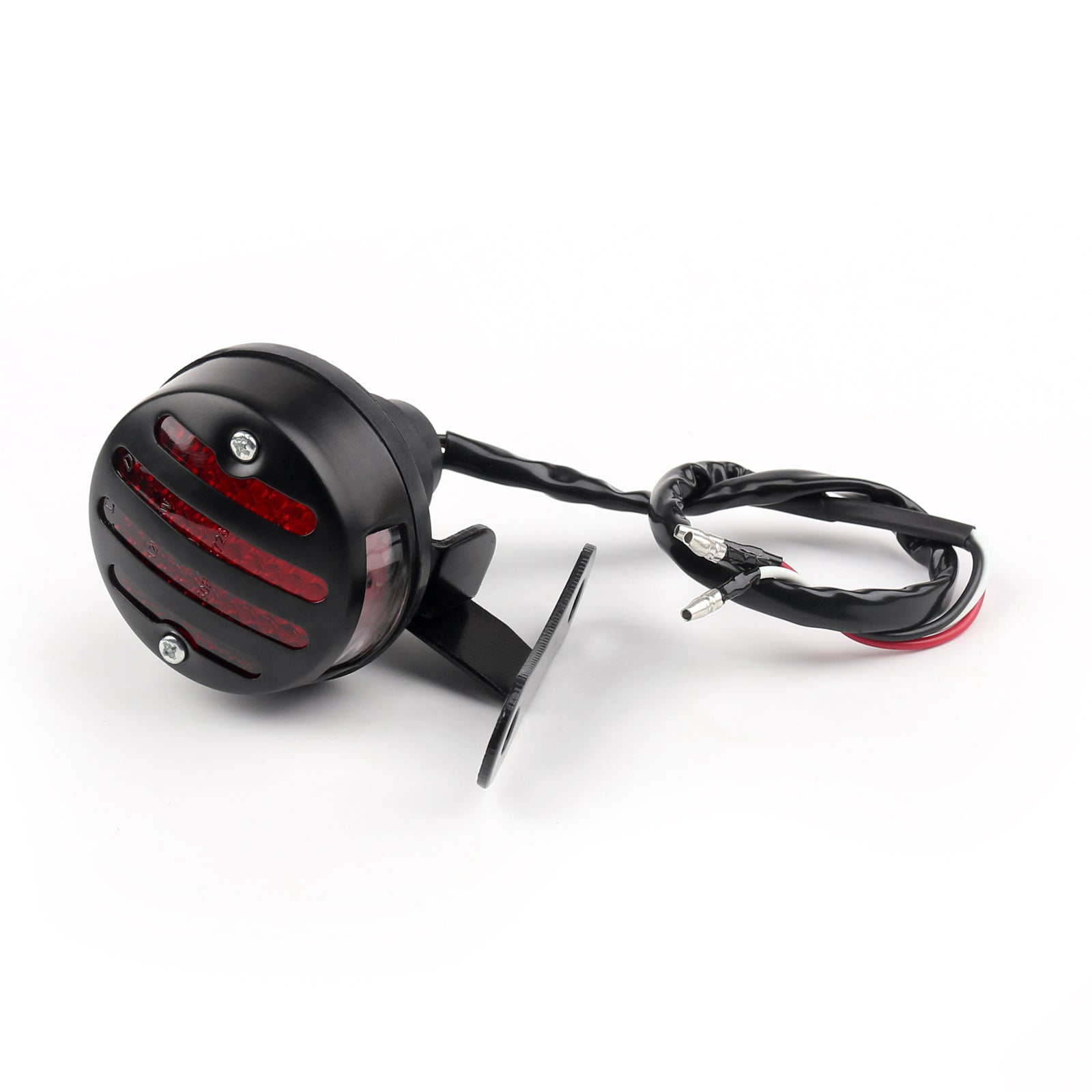 Boîtier de gril rouge feu arrière feu Stop pour Harley Cafe Racer, 2 couleurs génériques