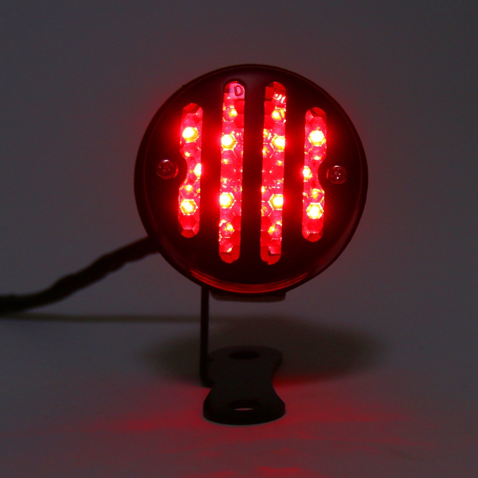 Boîtier de gril rouge feu arrière feu Stop pour Harley Cafe Racer, 2 couleurs génériques