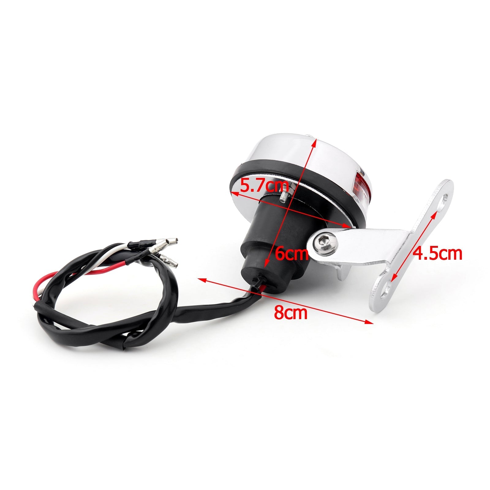 Boîtier de gril rouge feu arrière feu Stop pour Harley Cafe Racer, 2 couleurs génériques