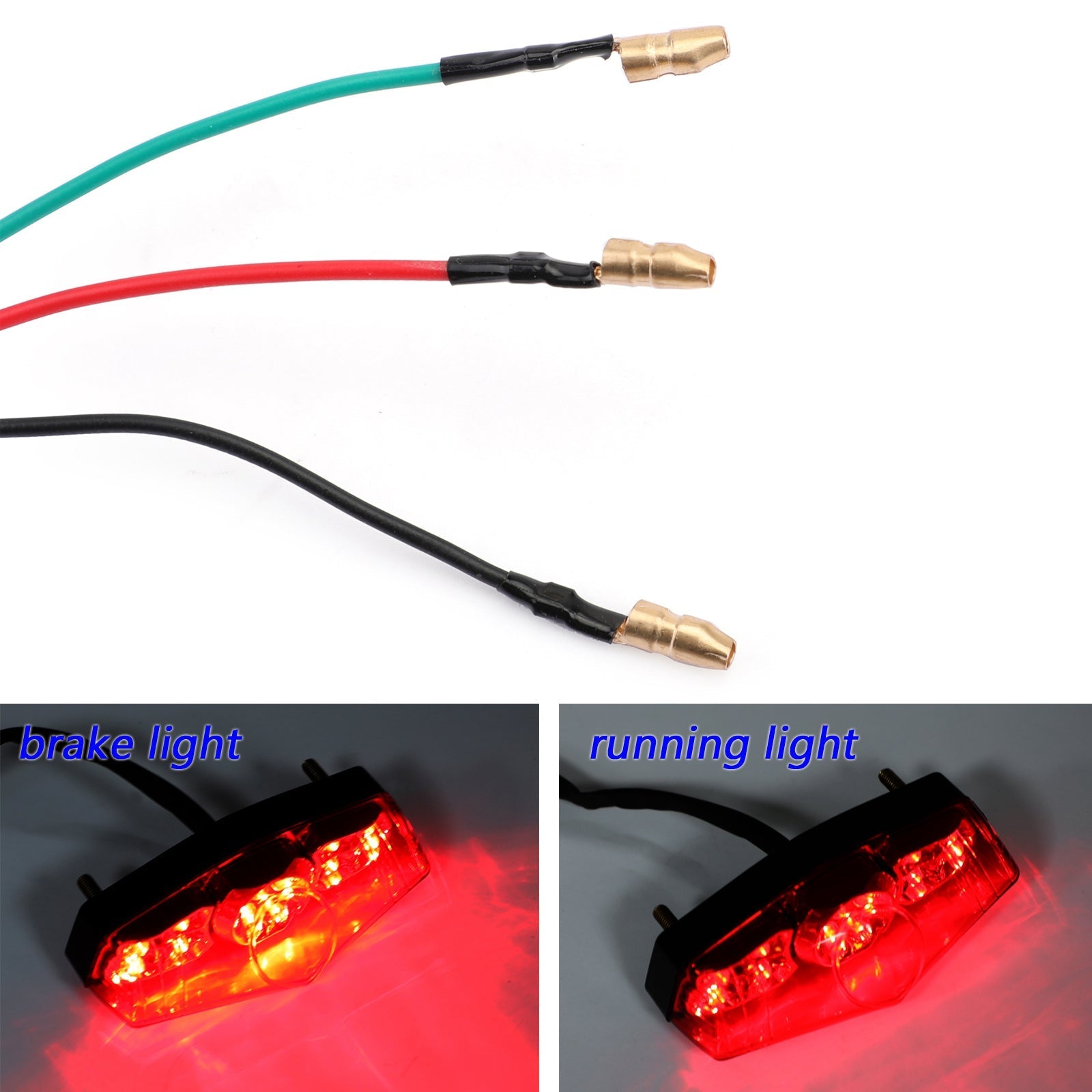 ABS Motorcycle Red LED 12V Hamulec stojący tylna walka