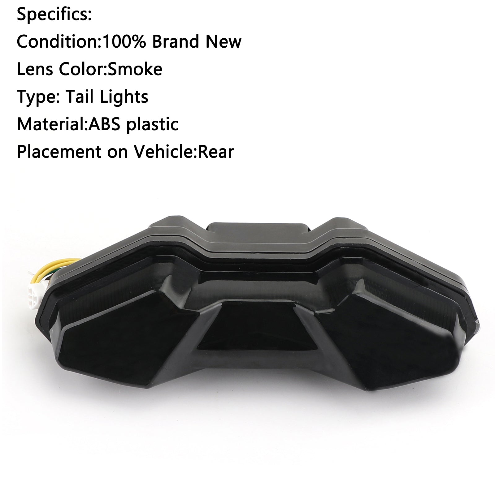 Fanale posteriore per freno a LED per moto per YAMAHA FJ09 MT-09 Tracer 2015-2018 Fumo generico