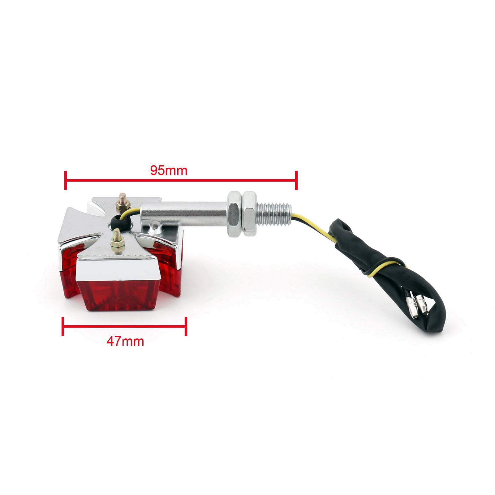 2x LED lampeggiante LED Malta Cross Custom Malta per Moto Harley Generic