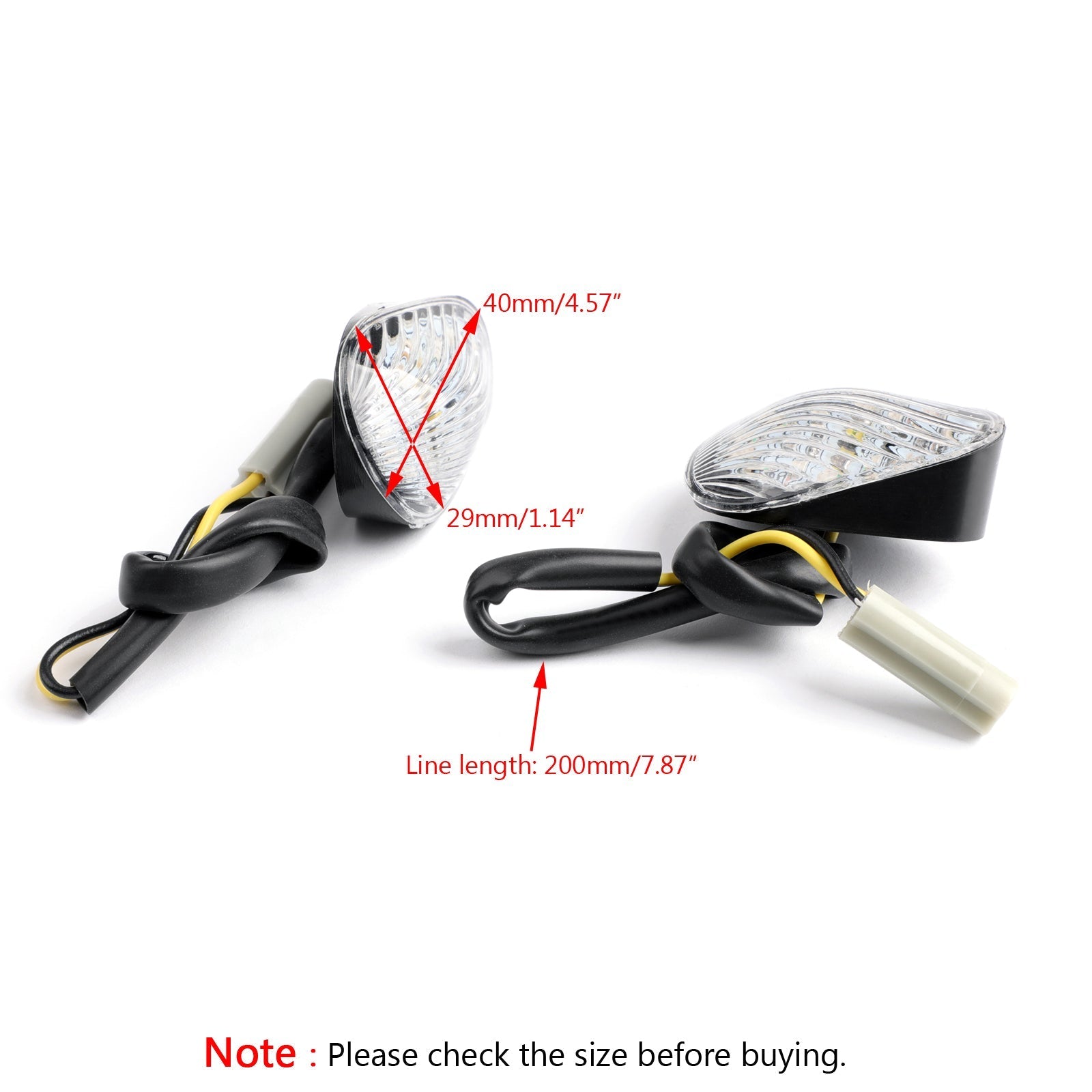 2006 2007 2008 YAMAHA YZF R6 FLUSH MONTRO LED Euro Indicatori