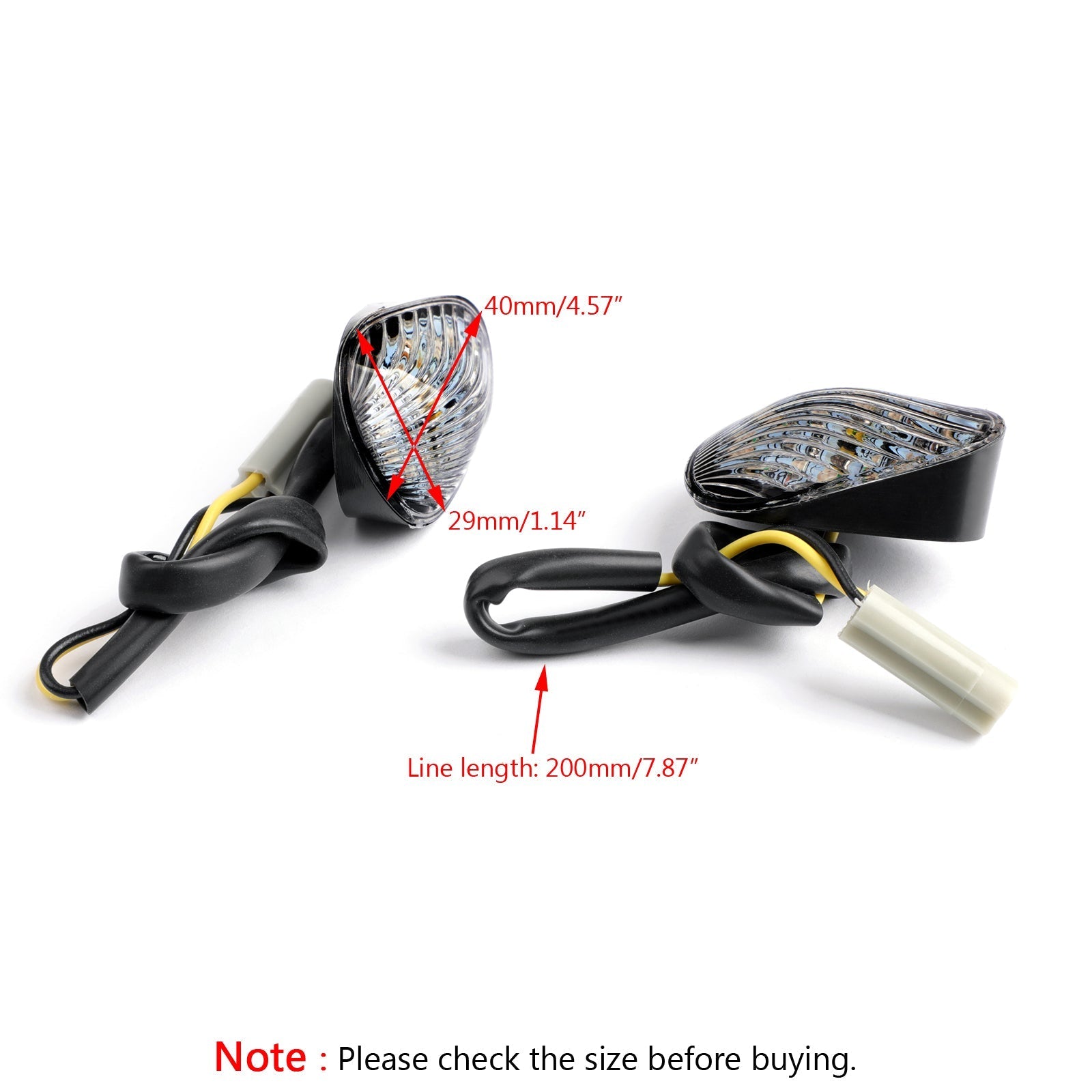 2006 2007 2008 YAMAHA YZF R6 FLUSH MONTRO LED Euro Indicatori