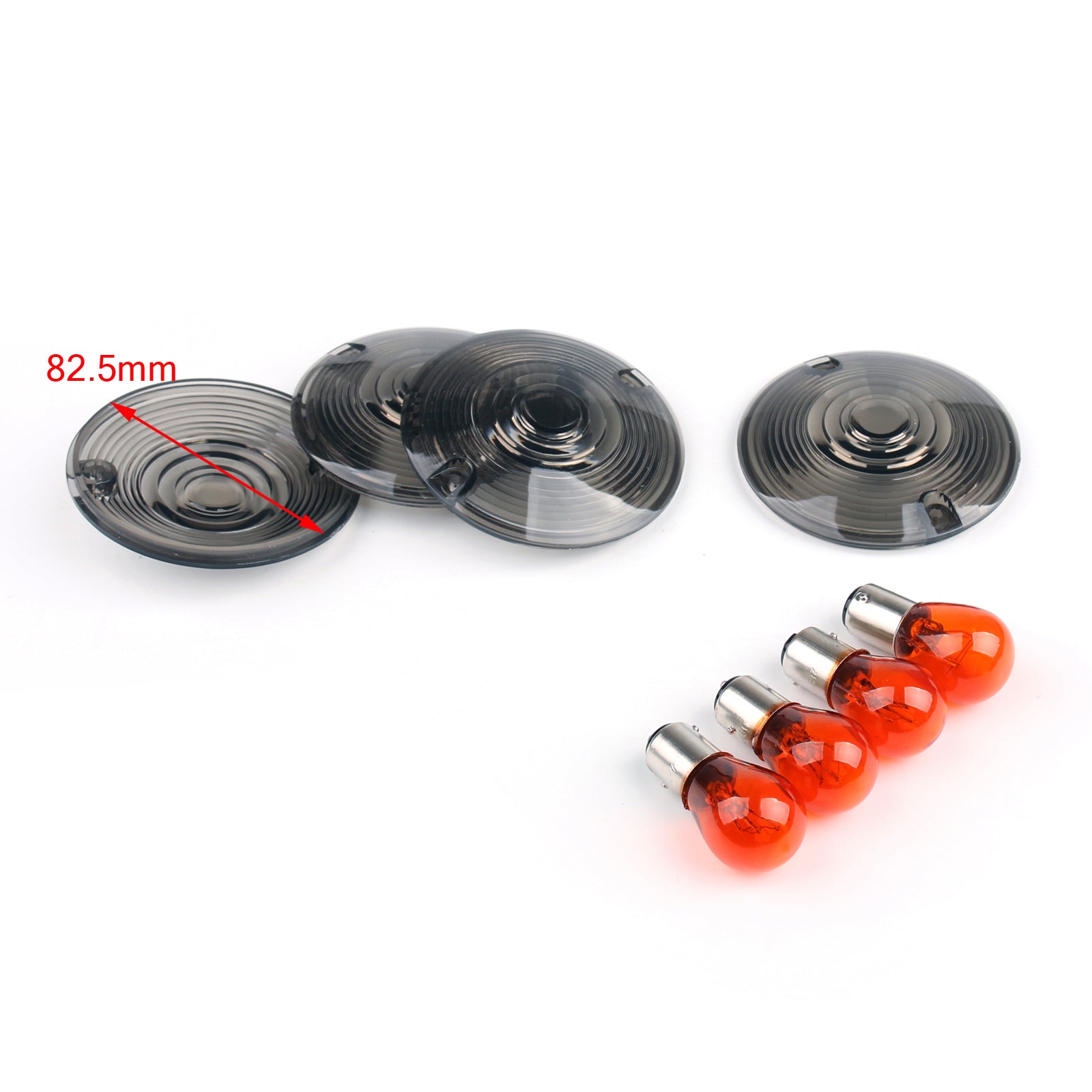 4 lampadine trasparenti per lenti degli indicatori di direzione per Harley Road King Touring Glide (86-2007) generiche