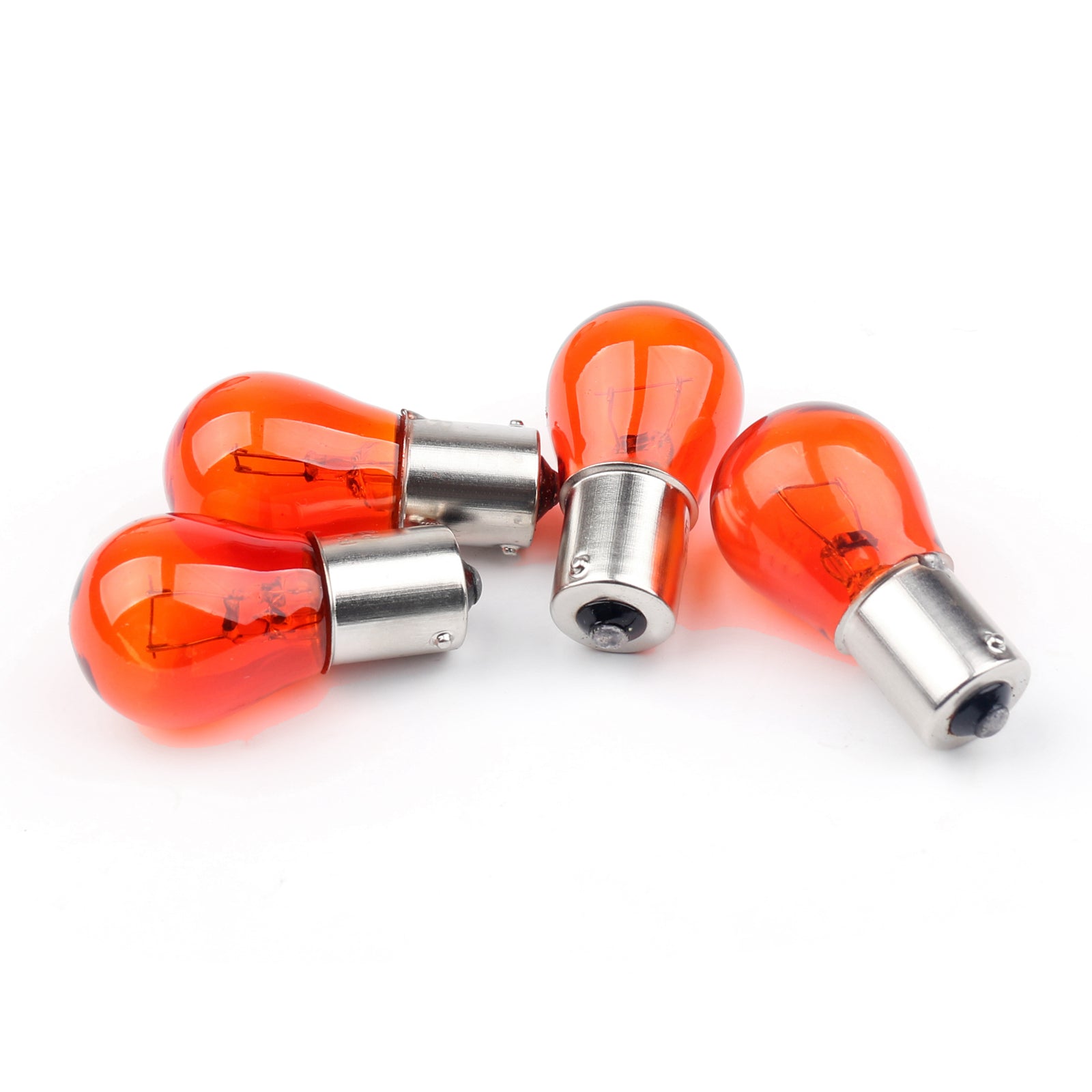 4pcs couvercle de lentille de clignotant + ampoules pour Harley XL 883 48 Sportster générique