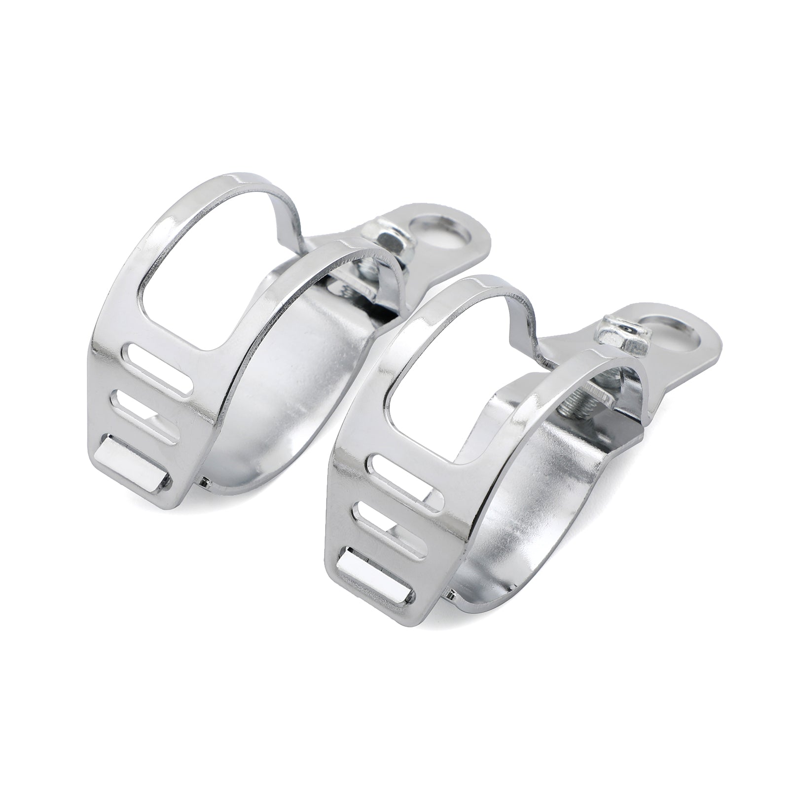 2 uds soporte de señal de giro delantero soporte de abrazadera de barra de horquilla 41-51mm genérico