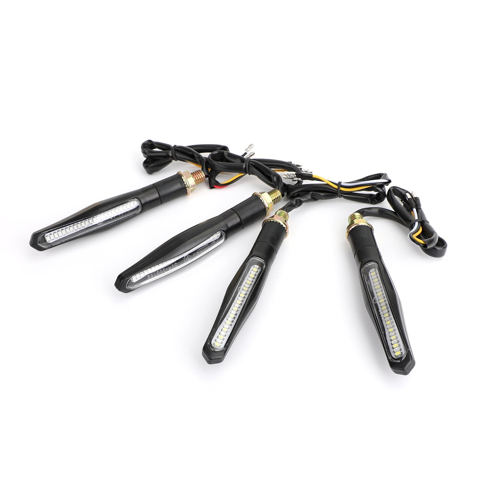 4x zaporedne LED krpe za motorna kolesa prižgejo z zavorno svetilko DRL