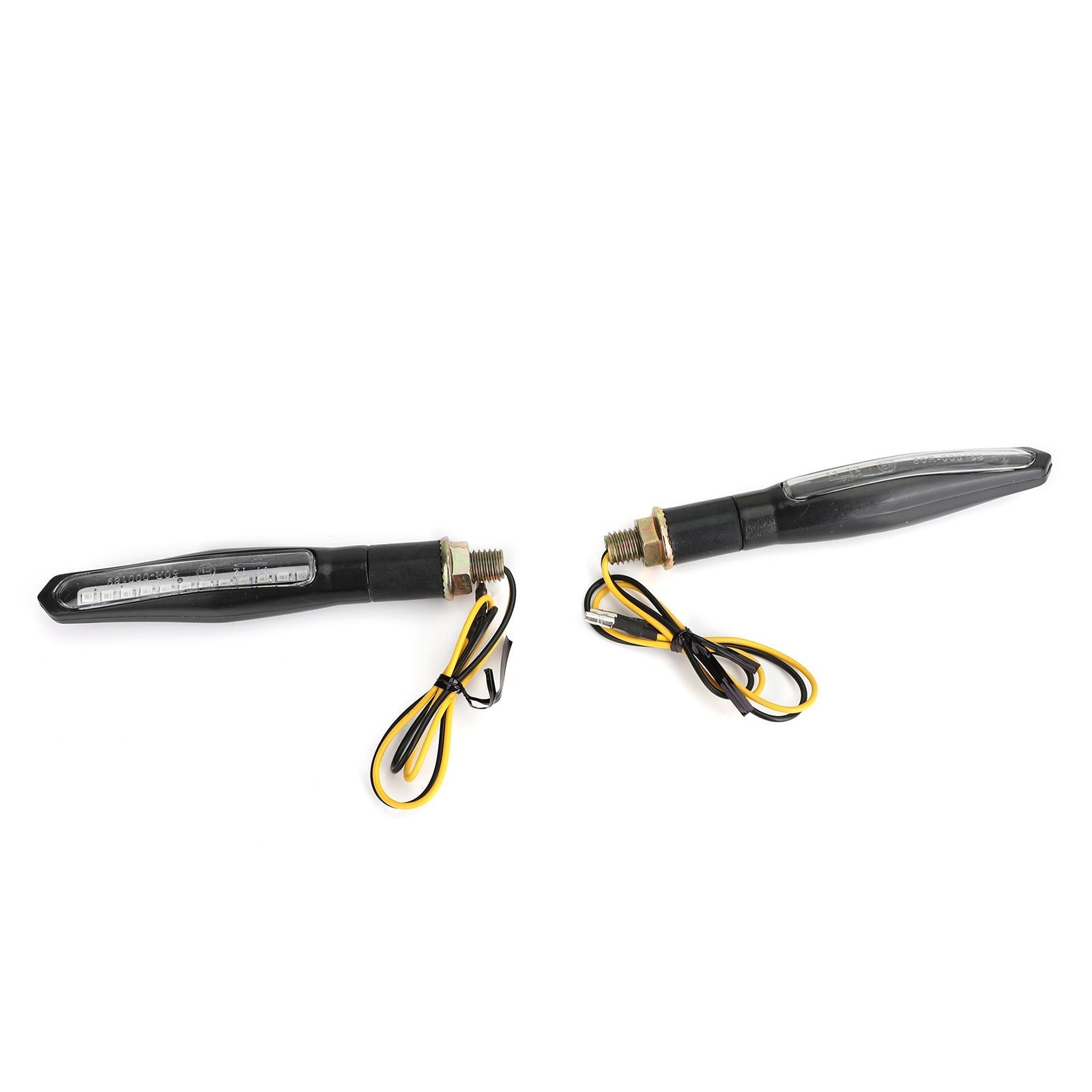 2x M10 Sekwencyjna, płynąca dioda LED Kierunkowskazy motocyklowe Lampa bursztynowa Generic