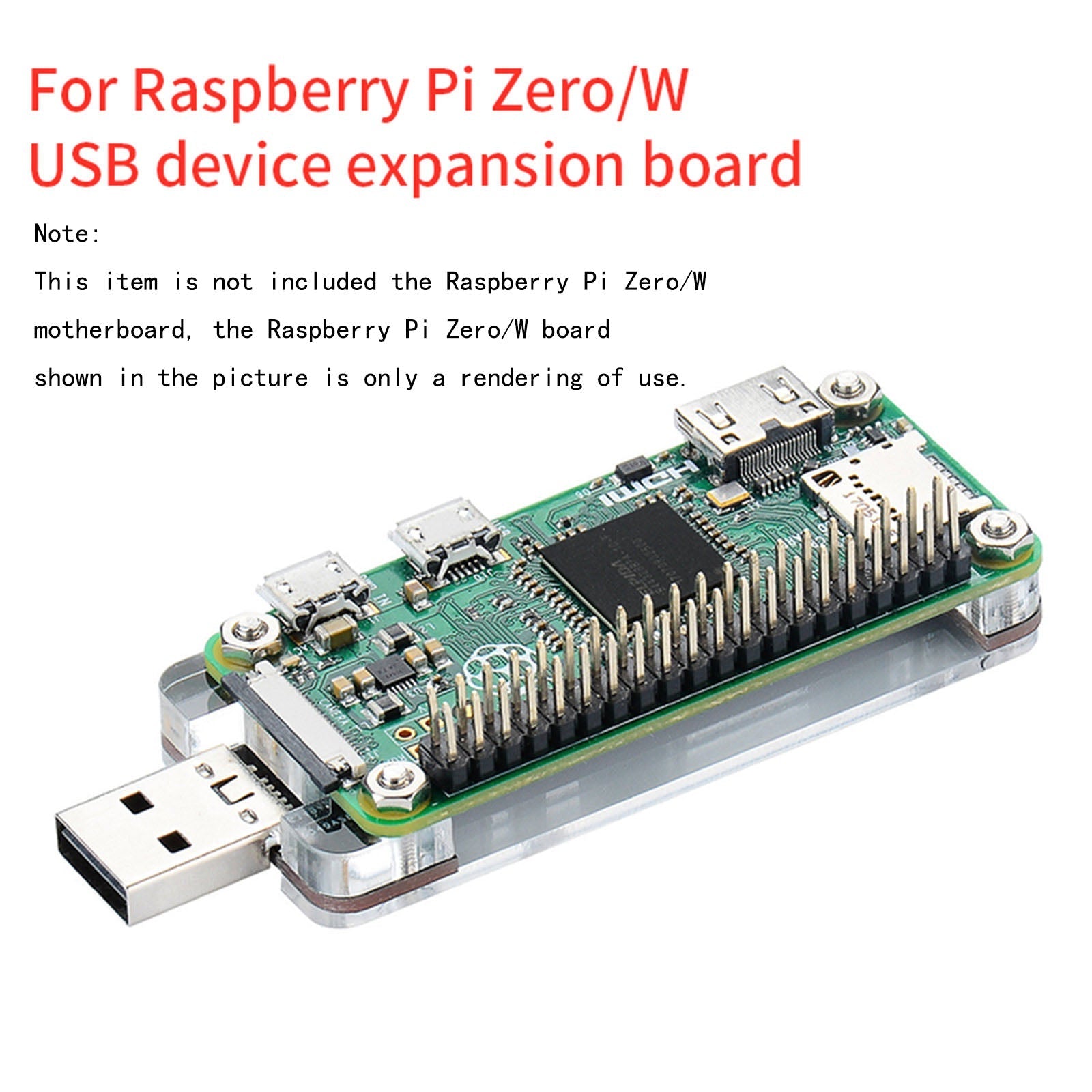 Connecteur de module de clé USB pour carte d'extension Raspberry Pi Zero / W / WHE