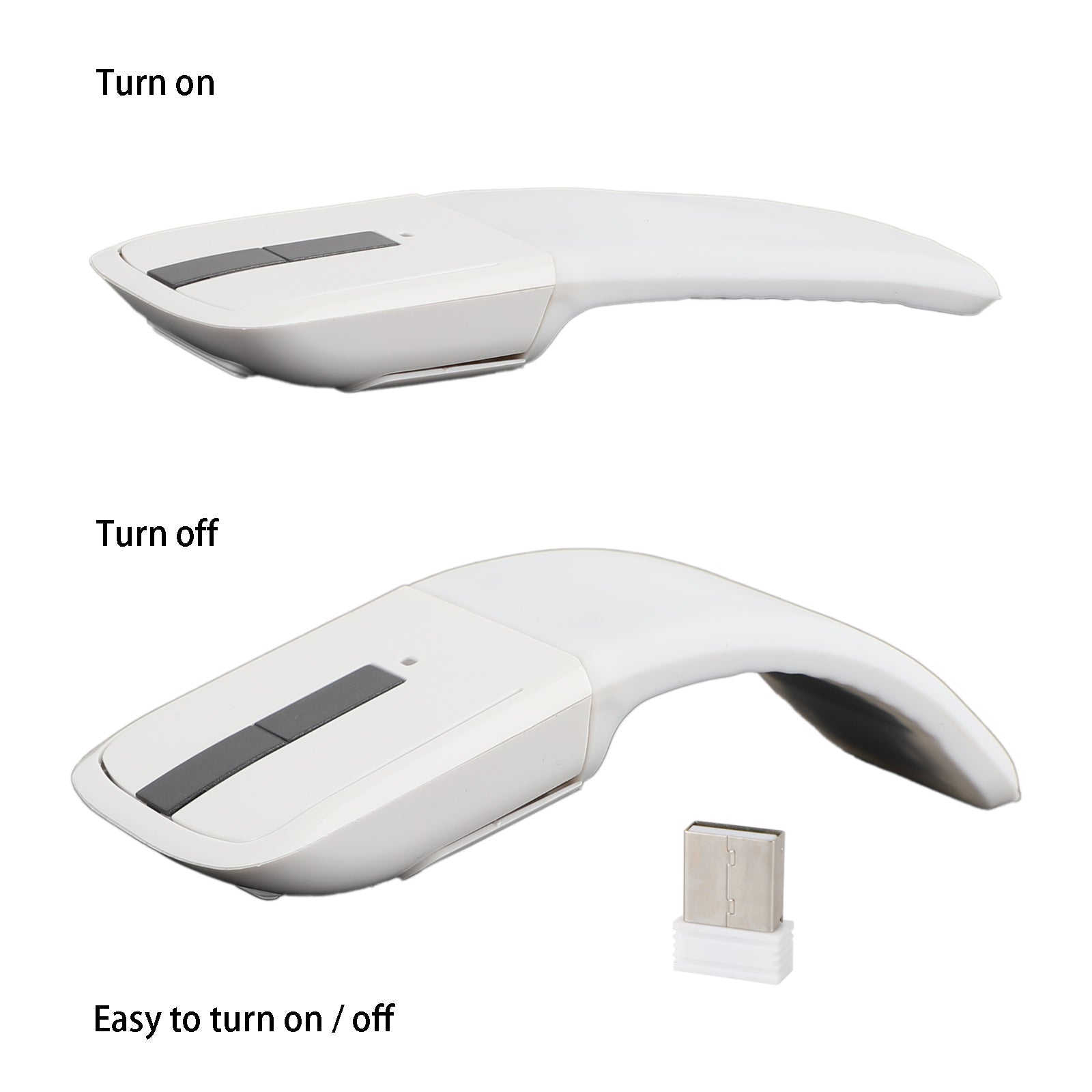 Wireless Arc Touch Touch pieghevole 2,4 GHz ricevitore tattile ottico PC