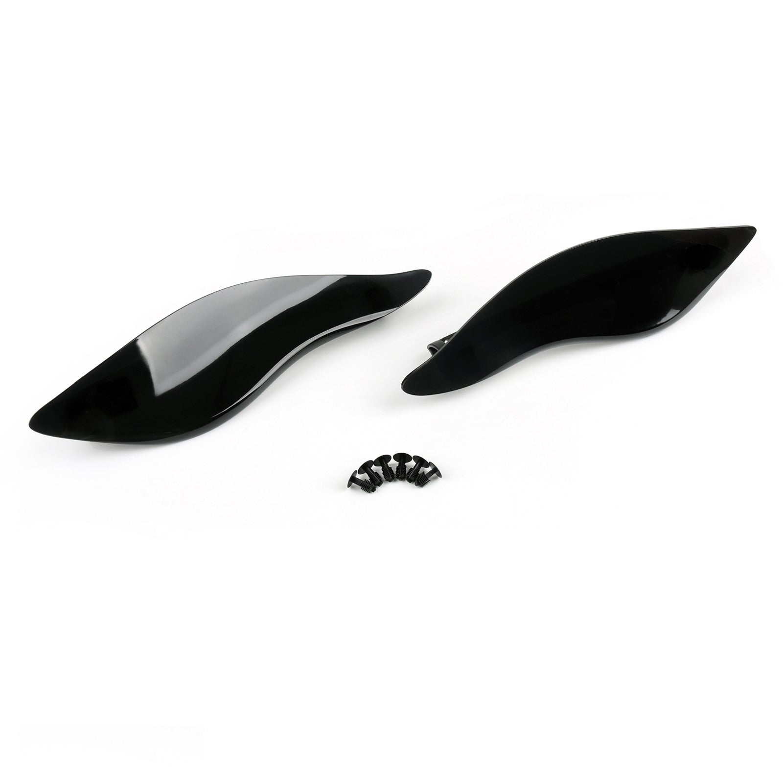 2 Deflettori dell'aria di plastica ABS laterali per Harley Davidson Touring FL 2014-2018, 2 colori generici