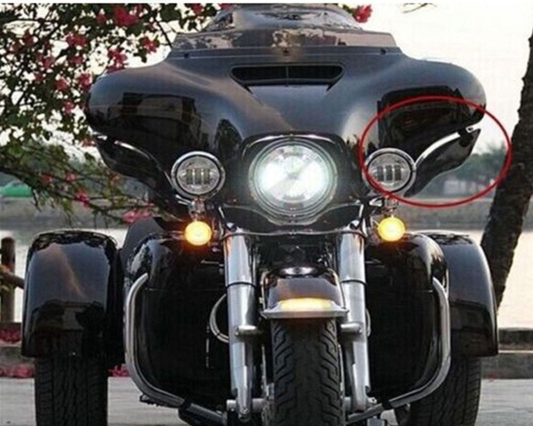 2 Deflettori dell'aria di plastica ABS laterali per Harley Davidson Touring FL 2014-2018, 2 colori generici