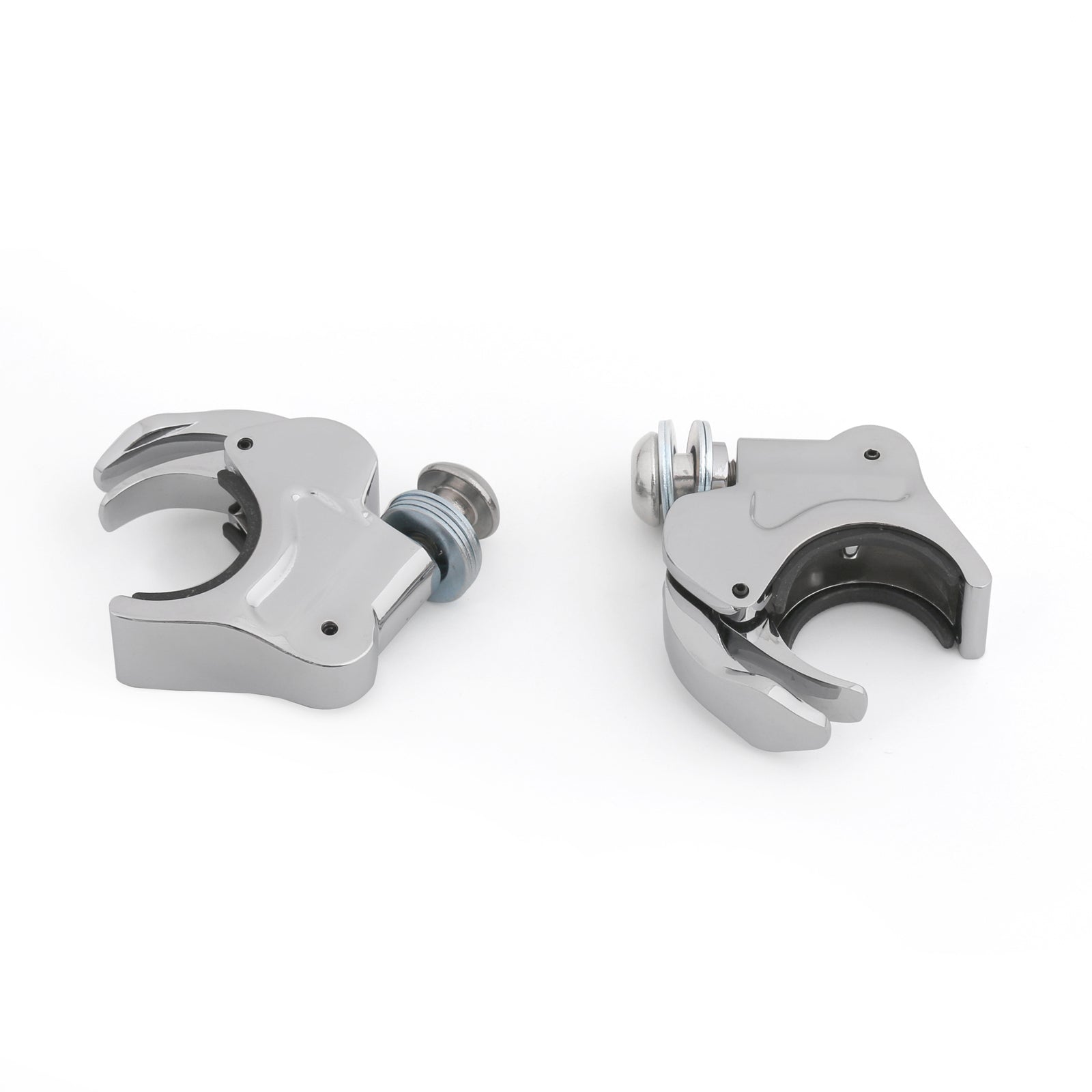 Coppia Morsetti Parabrezza da 39mm per Harley Dyna Sportster XL 883 1200 CHR Generiche