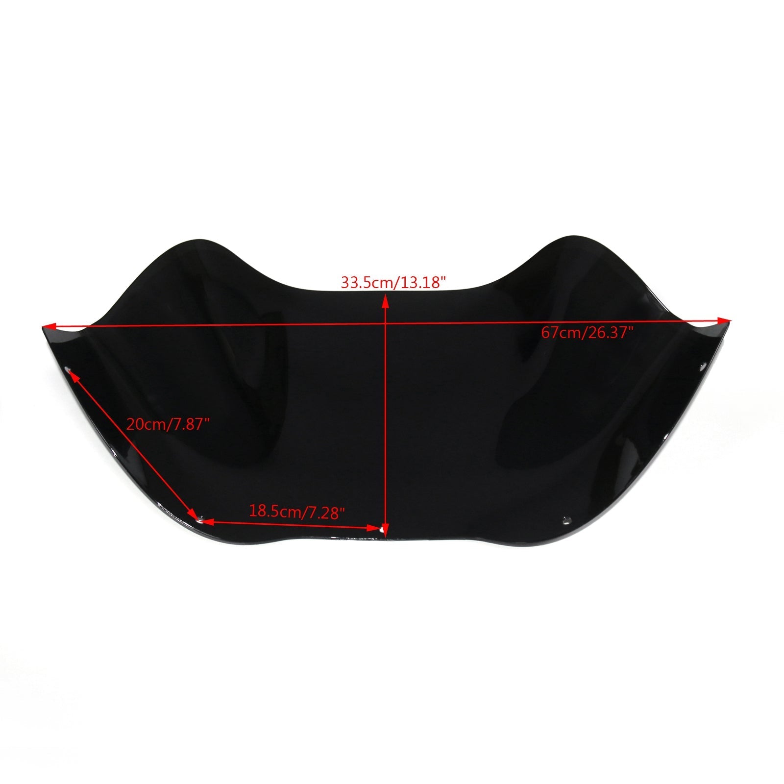 2008-2013 Harley Road Glide flt 13 pollici di carreishing del parabrezza 3 Tipo