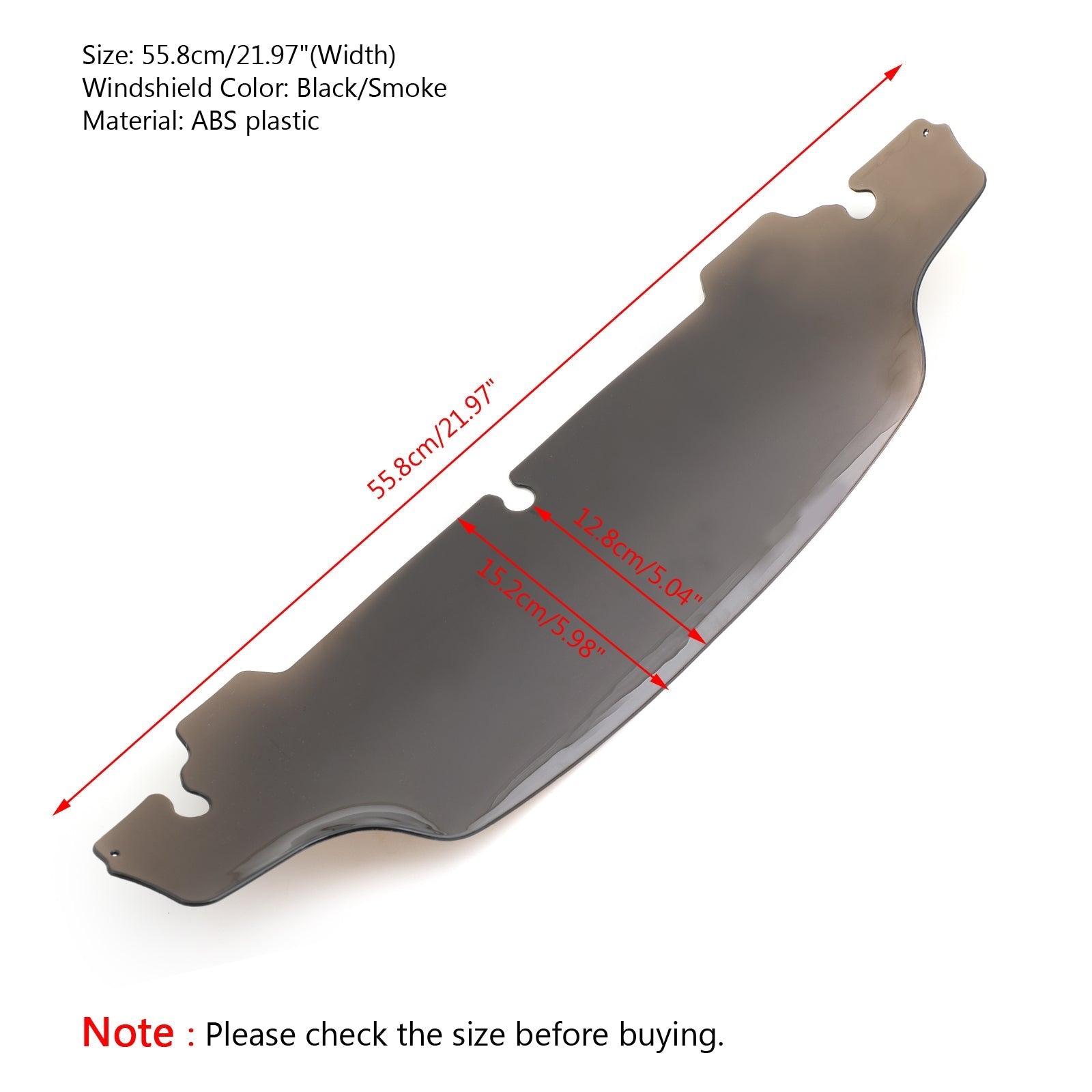 Parabrisas 5 Ondas para Harley Touring Electra Street Glide 14-18 Genérico