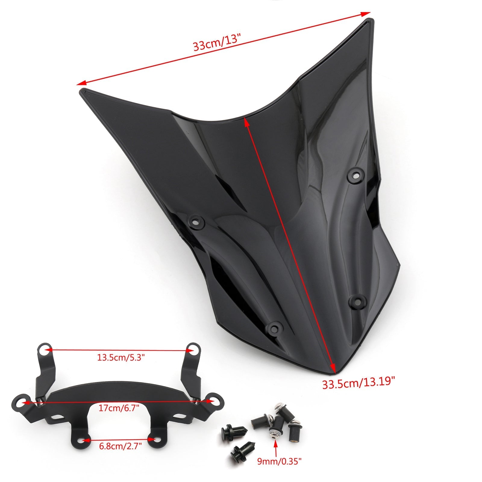 Kawasaki Z900 2017-2019 Moottoripyörän tuulilasi