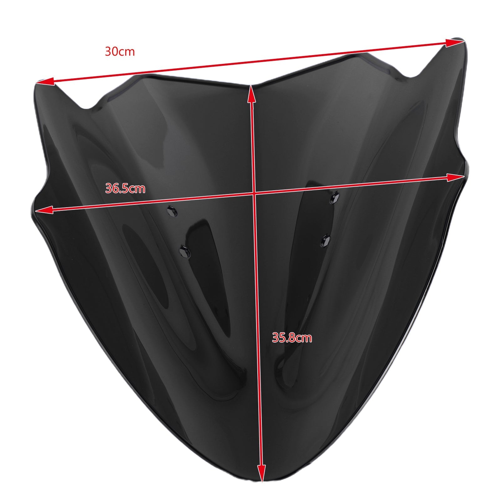Parabrezza tortuoso parabrezza protettivo per Kawasaki ER6N ER-6N 2012-2016 Generico
