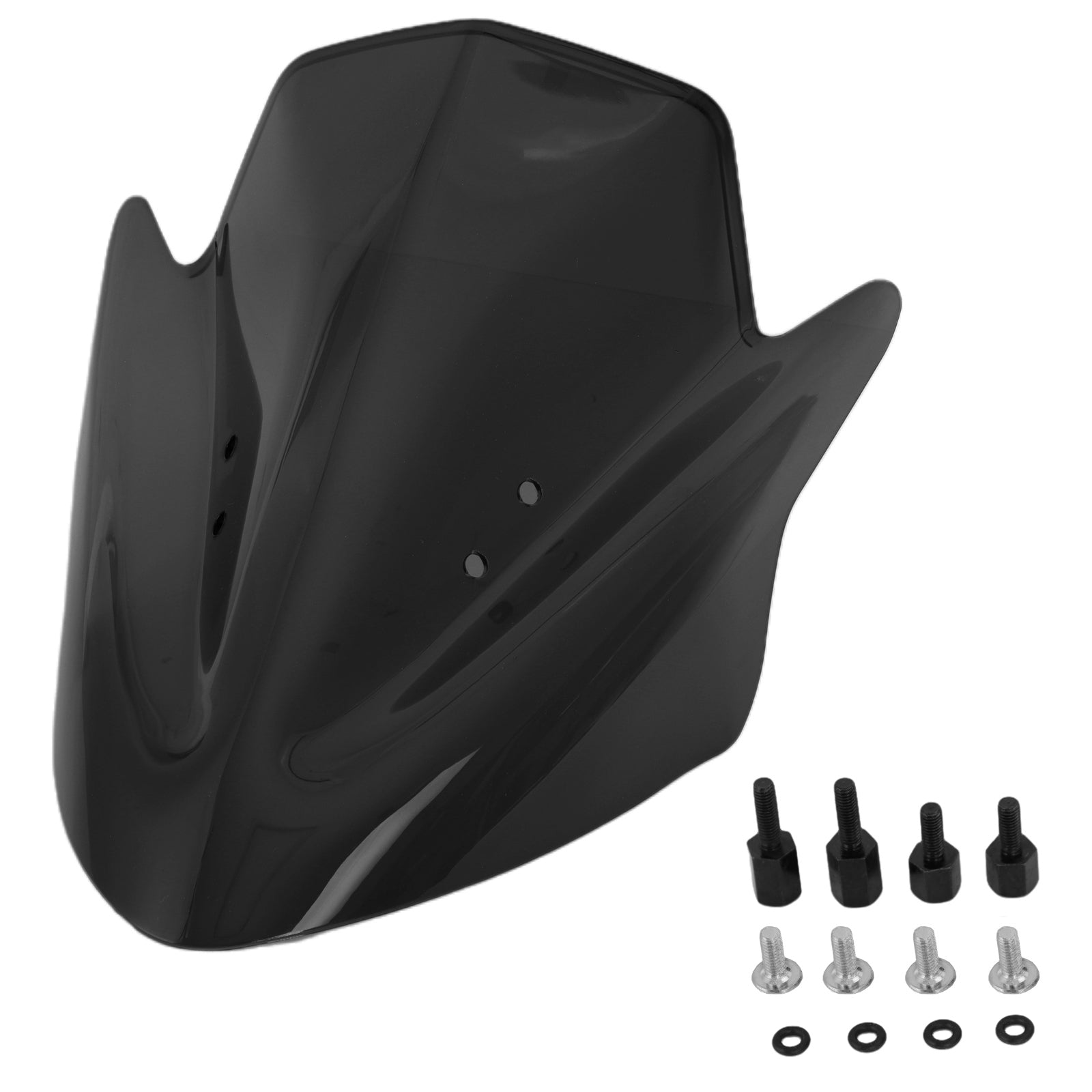 Parabrezza tortuoso parabrezza protettivo per Kawasaki ER6N ER-6N 2012-2016 Generico