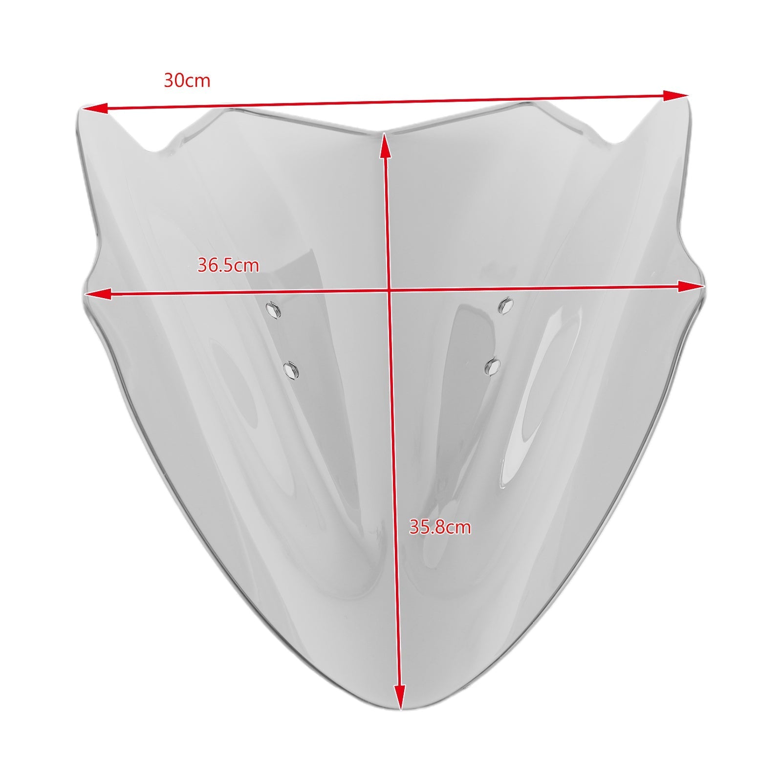 Parabrezza tortuoso parabrezza protettivo per Kawasaki ER6N ER-6N 2012-2016 Generico