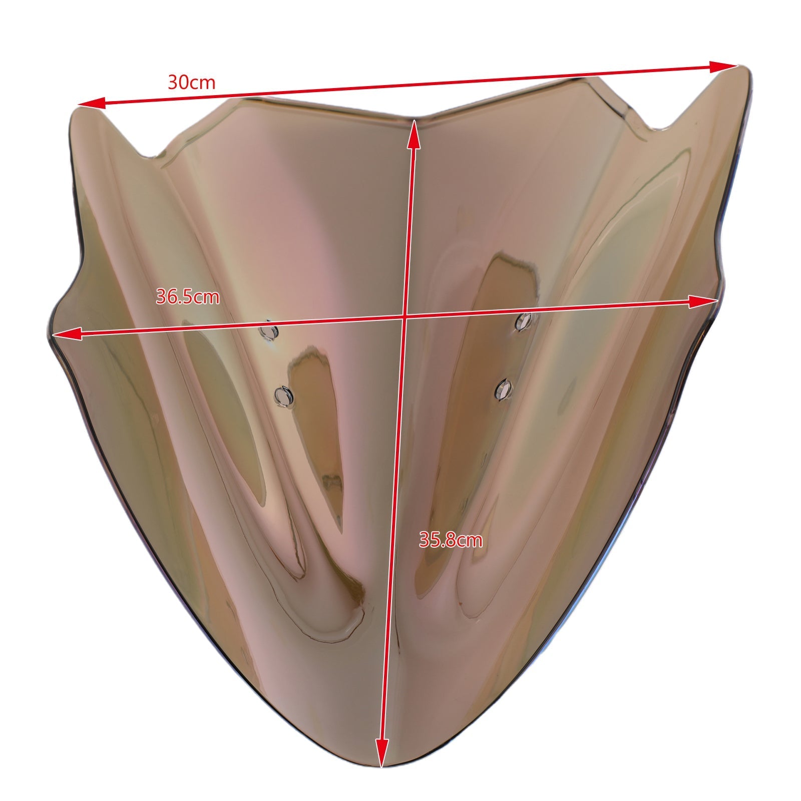 Parabrezza tortuoso parabrezza protettivo per Kawasaki ER6N ER-6N 2012-2016 Generico