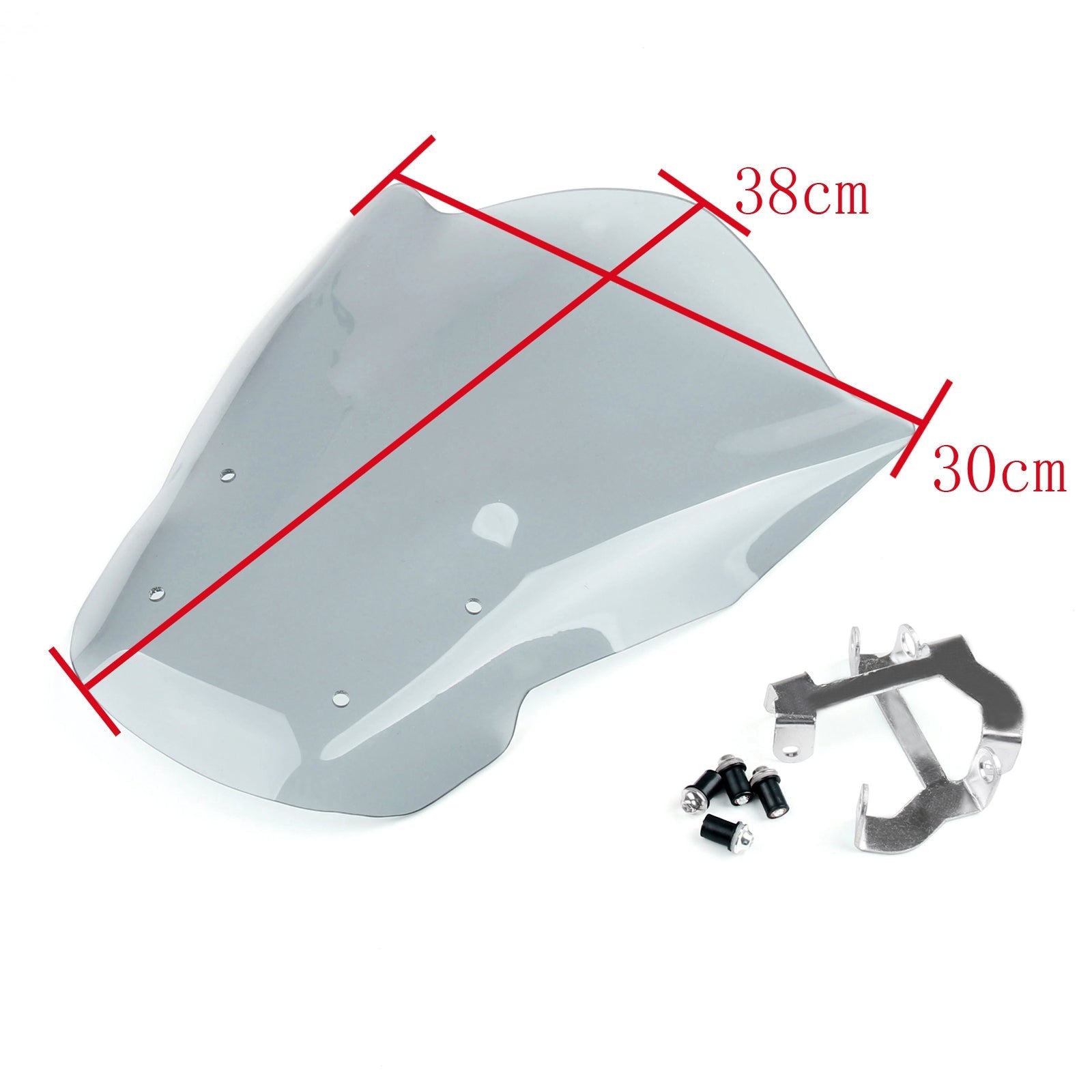 Parabrezza parabrezza + supporto per bulloni per Yamaha MT-07 FZ-07 (2013-2015) 2 colori generici