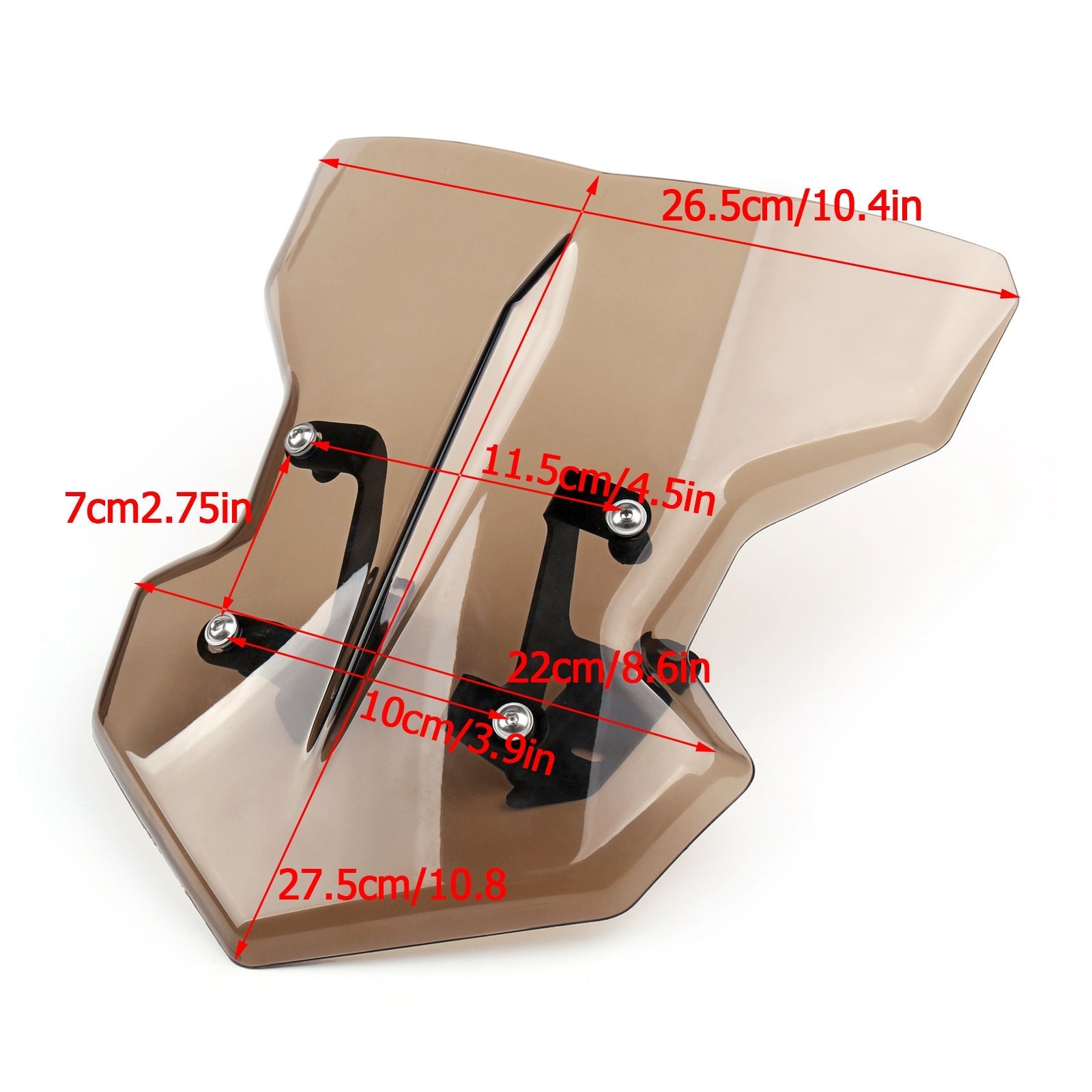 Pare-brise de moto ABS avec support pour Yamaha MT-09 (2017) 2 couleurs génériques