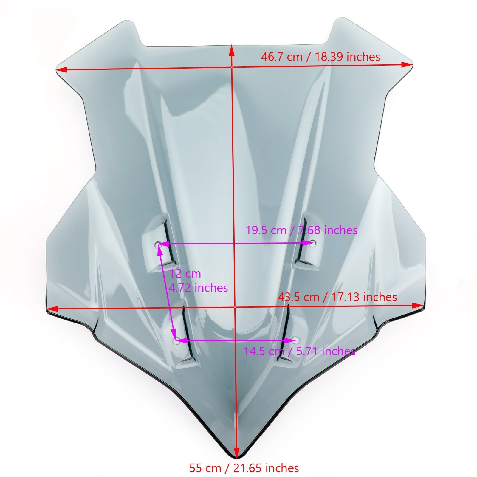 Moottoripyörän tuulilasi Yamaha MT-09 Tracer GT Tracer 900 GT 18-20 Generic