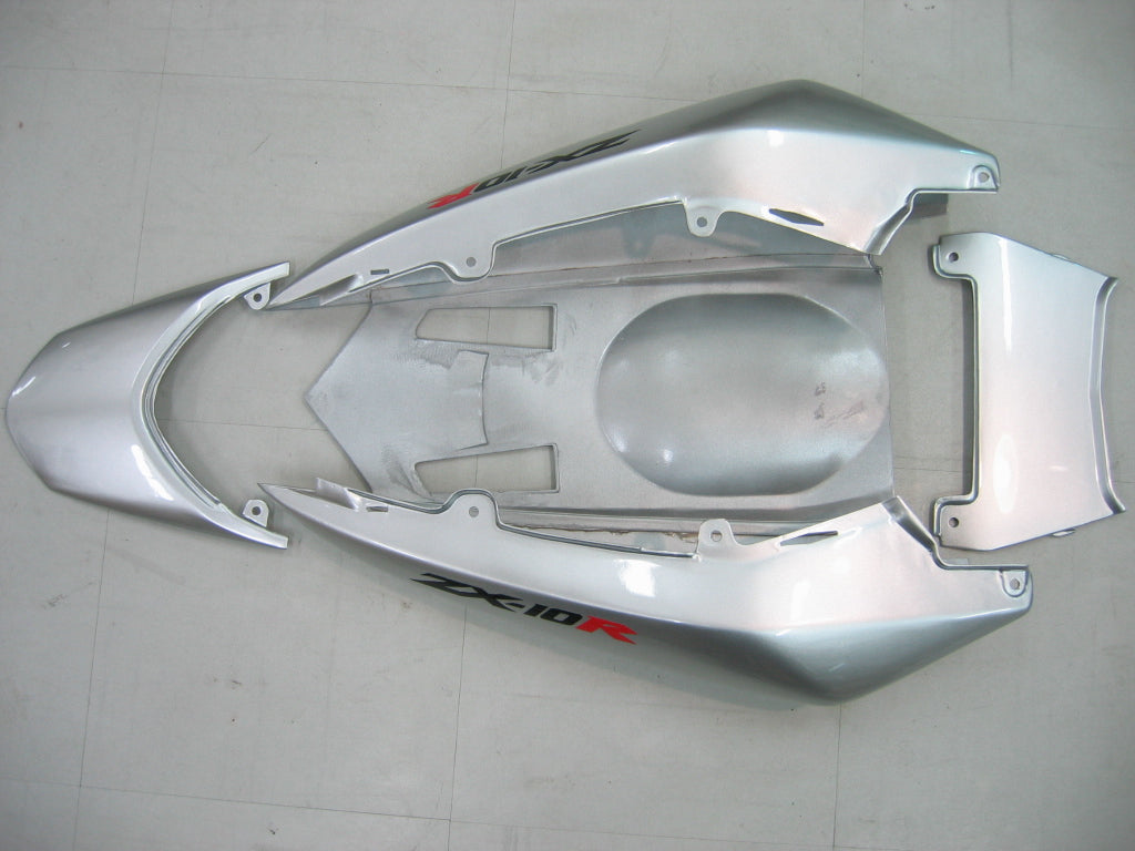 Carenados Amotopart 2004-2005 Kawasaki ZX 10R Plata Negro Ninja Genérico